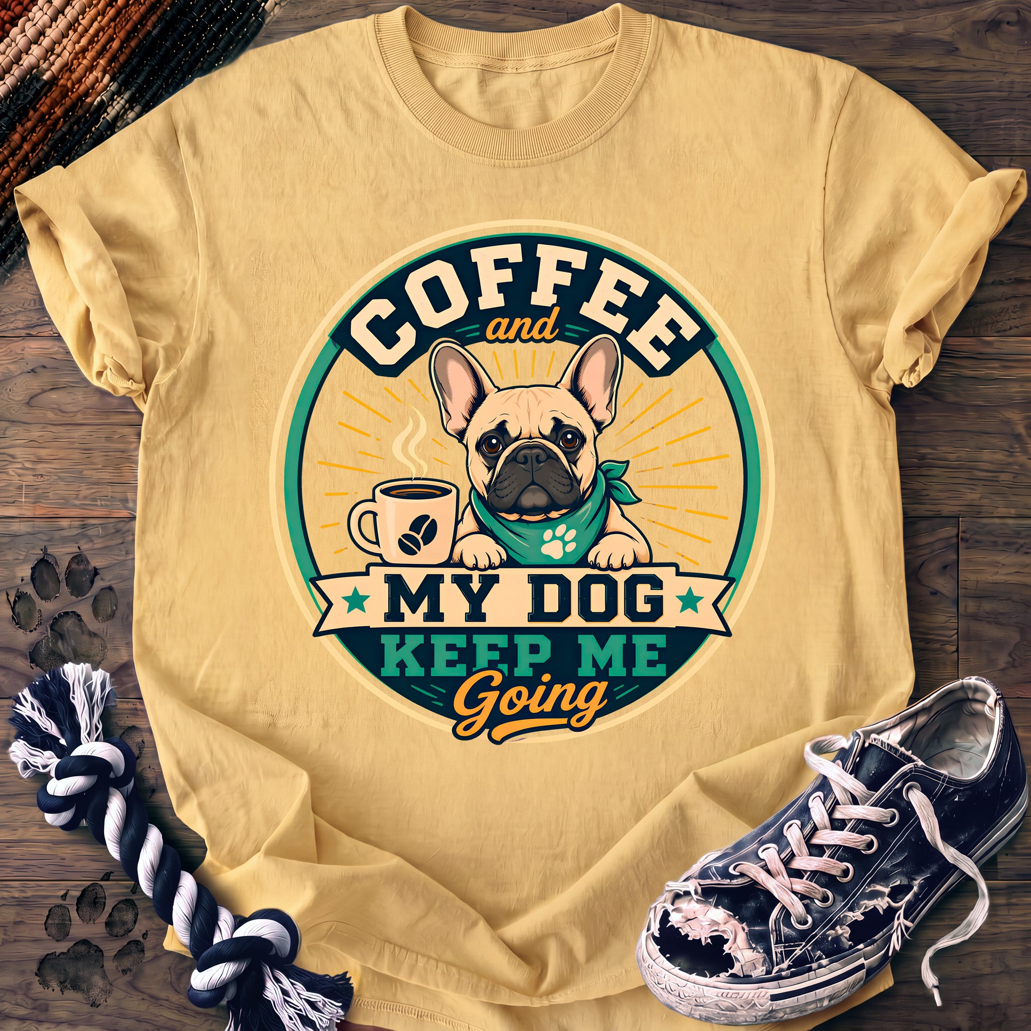 PAWSSION CLUB t-shirt in Butter color - SKU PC-0262