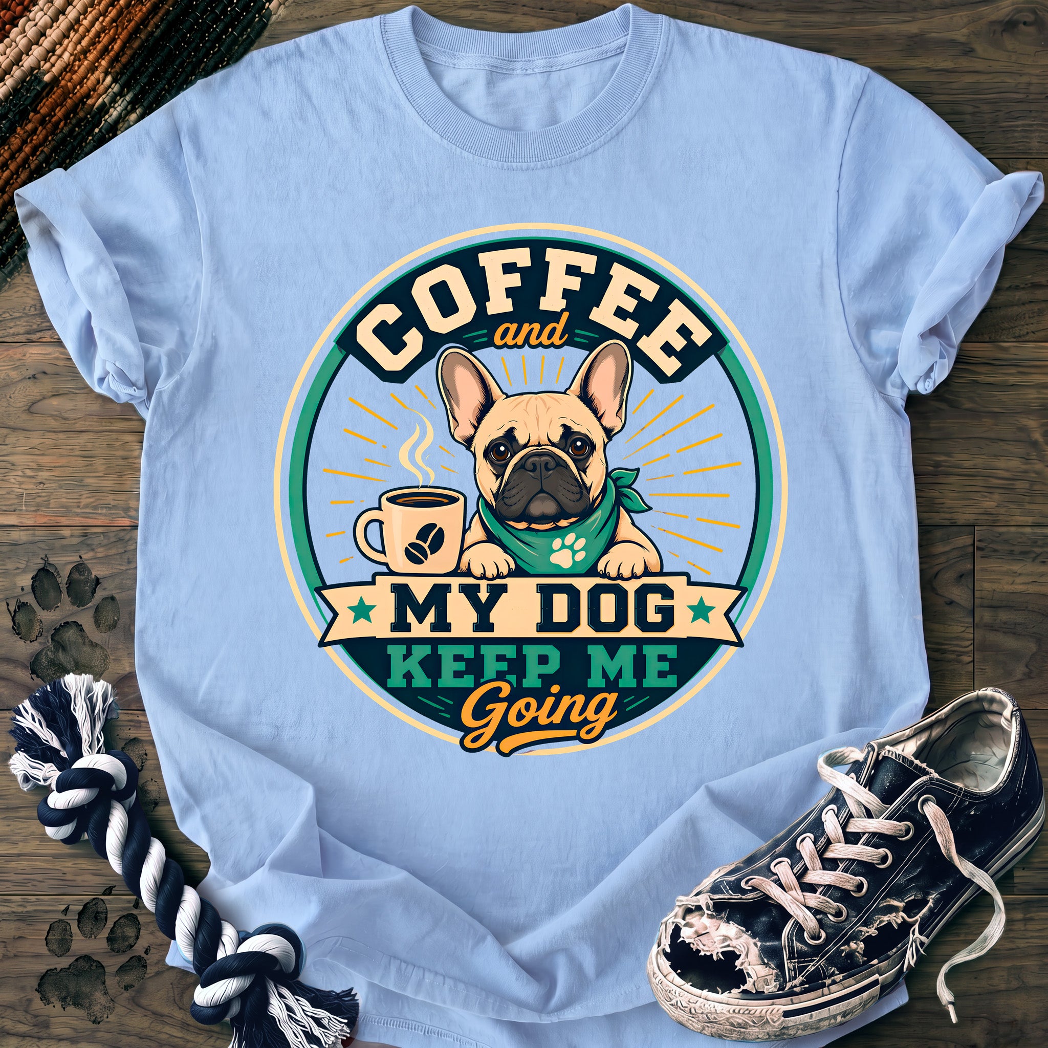 PAWSSION CLUB t-shirt in Chambray color - SKU PC-0262