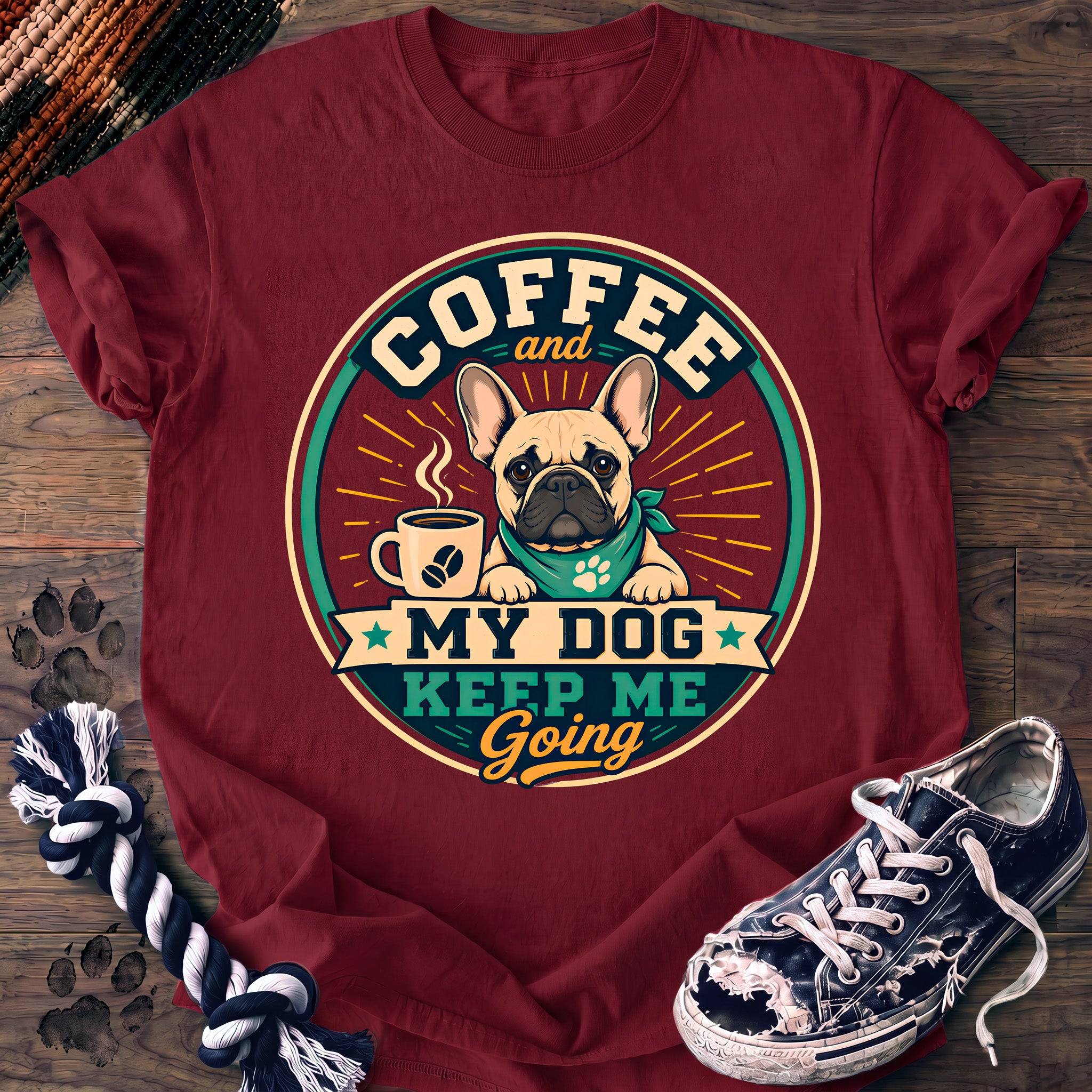 PAWSSION CLUB t-shirt in Crimson color - SKU PC-0262