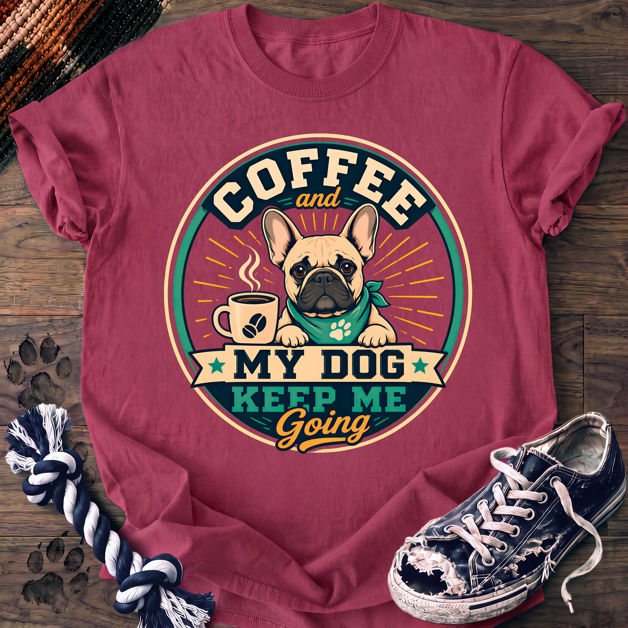 PAWSSION CLUB t-shirt in Crunchberry color - SKU PC-0262