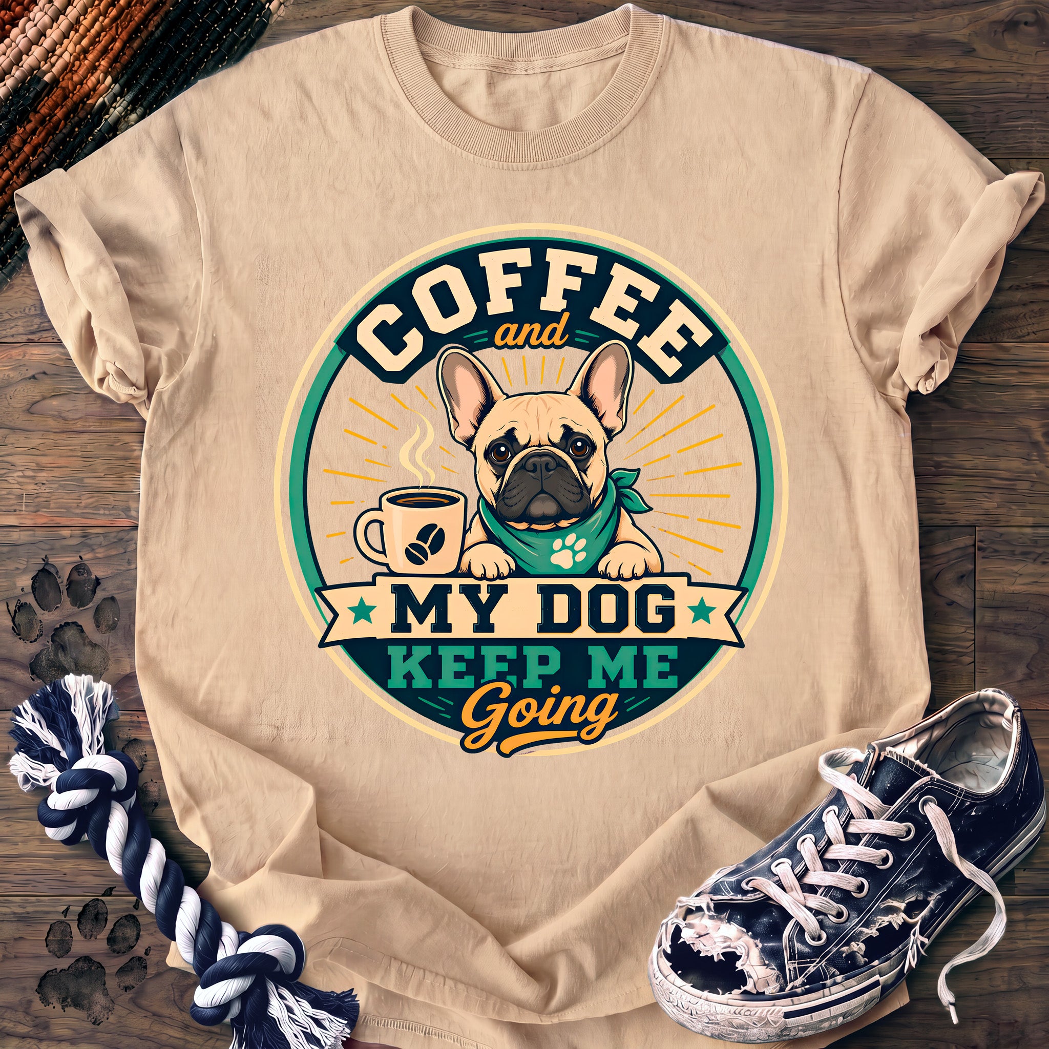 PAWSSION CLUB t-shirt in Ivory color - SKU PC-0262
