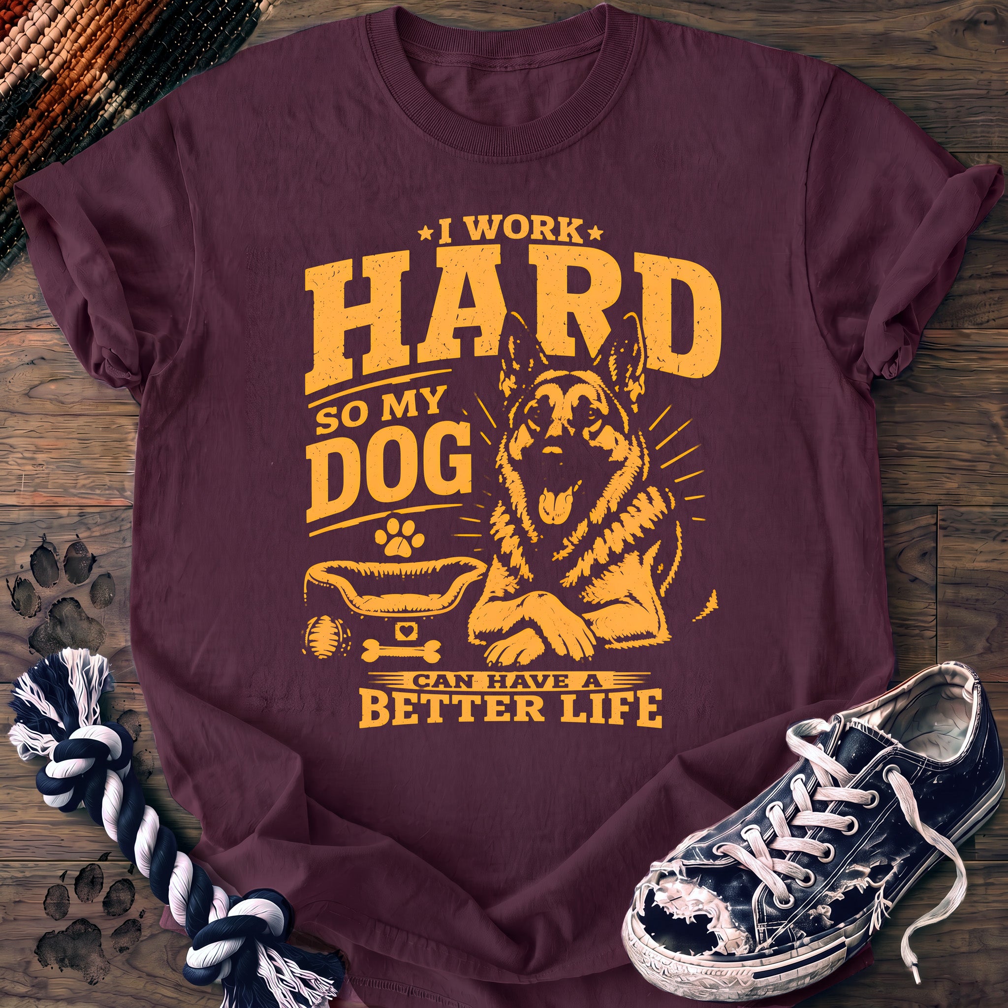 PAWSSION CLUB t-shirt in Berry color - SKU PC-0263