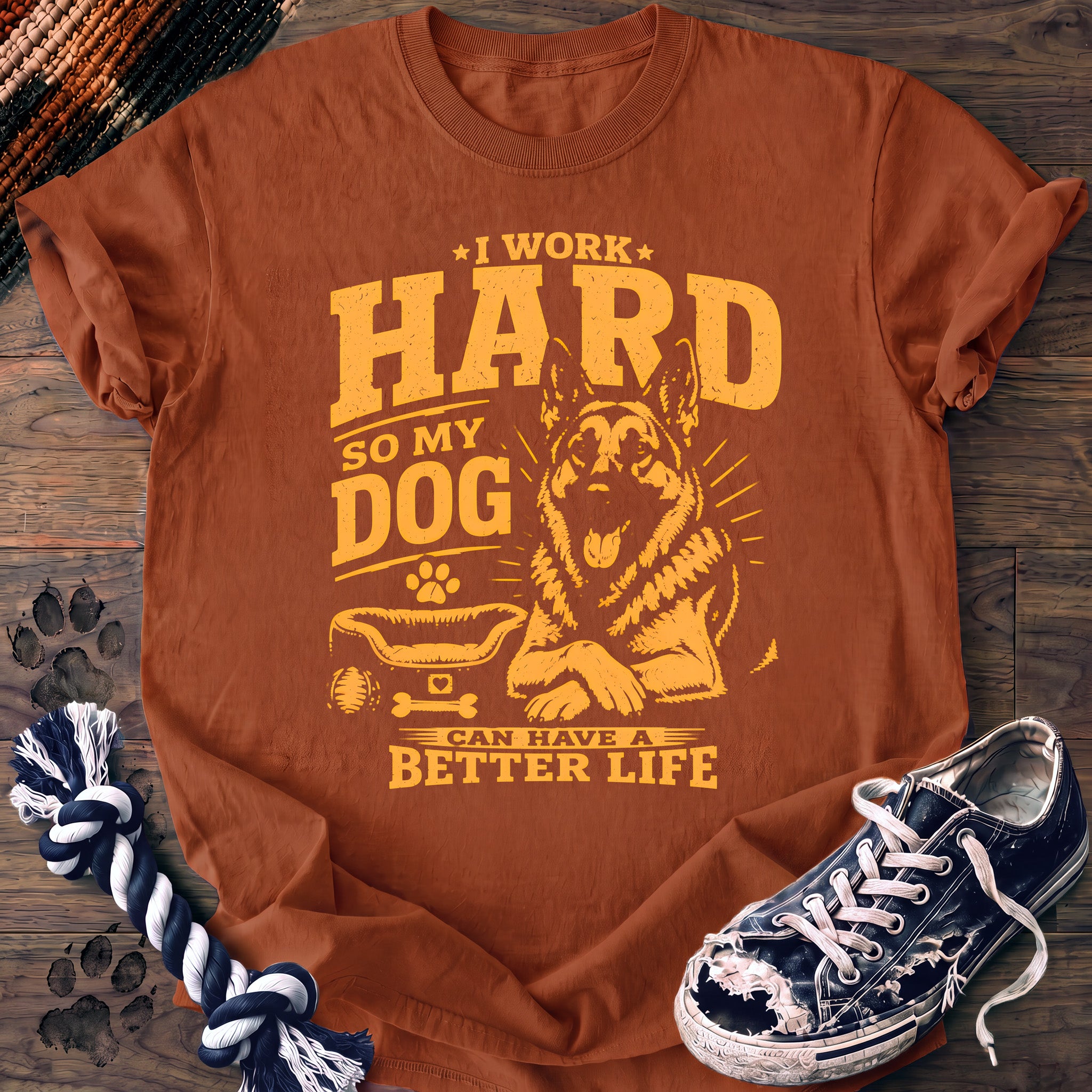 PAWSSION CLUB t-shirt in Yam color - SKU PC-0263