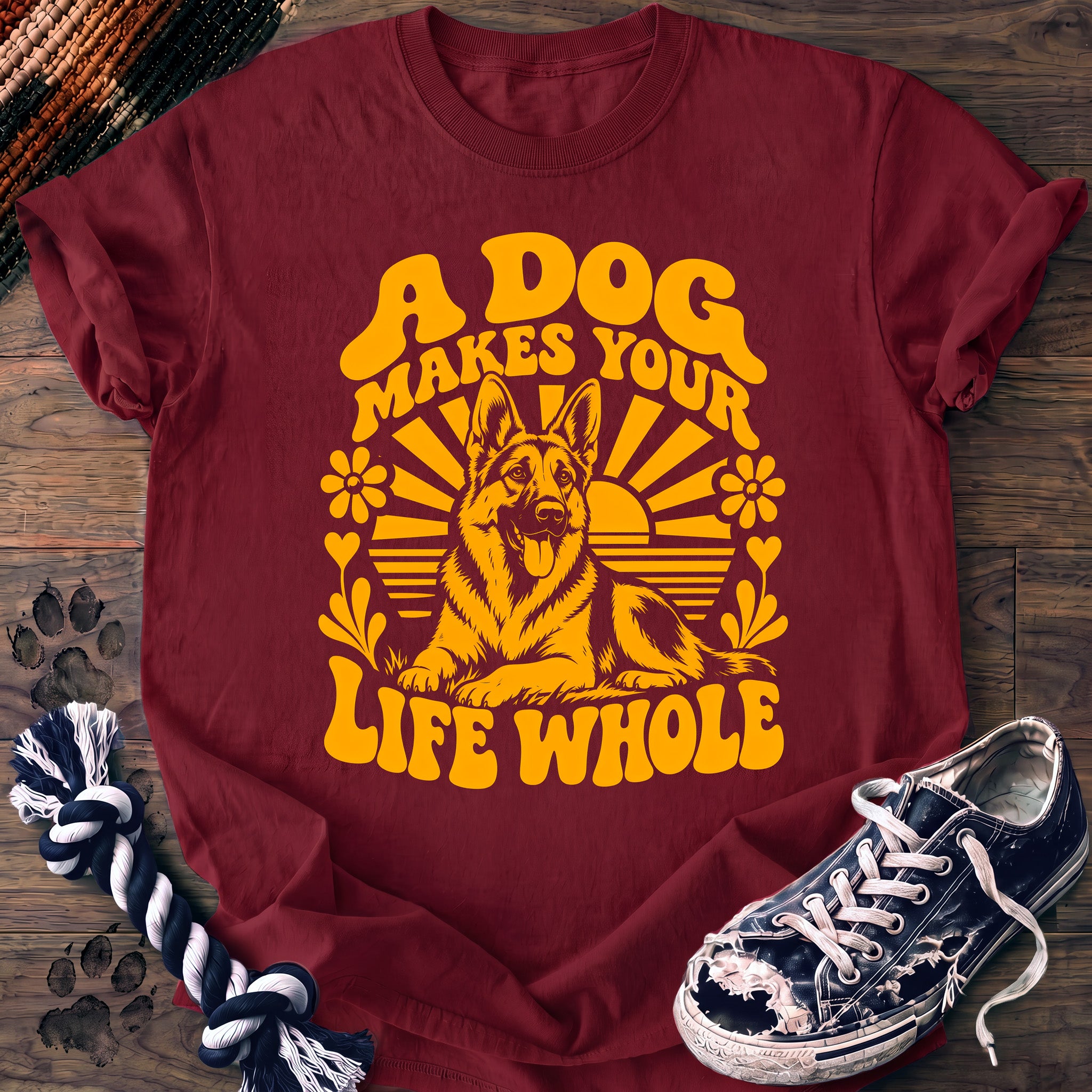 PAWSSION CLUB t-shirt in Crimson color - SKU PC-0265