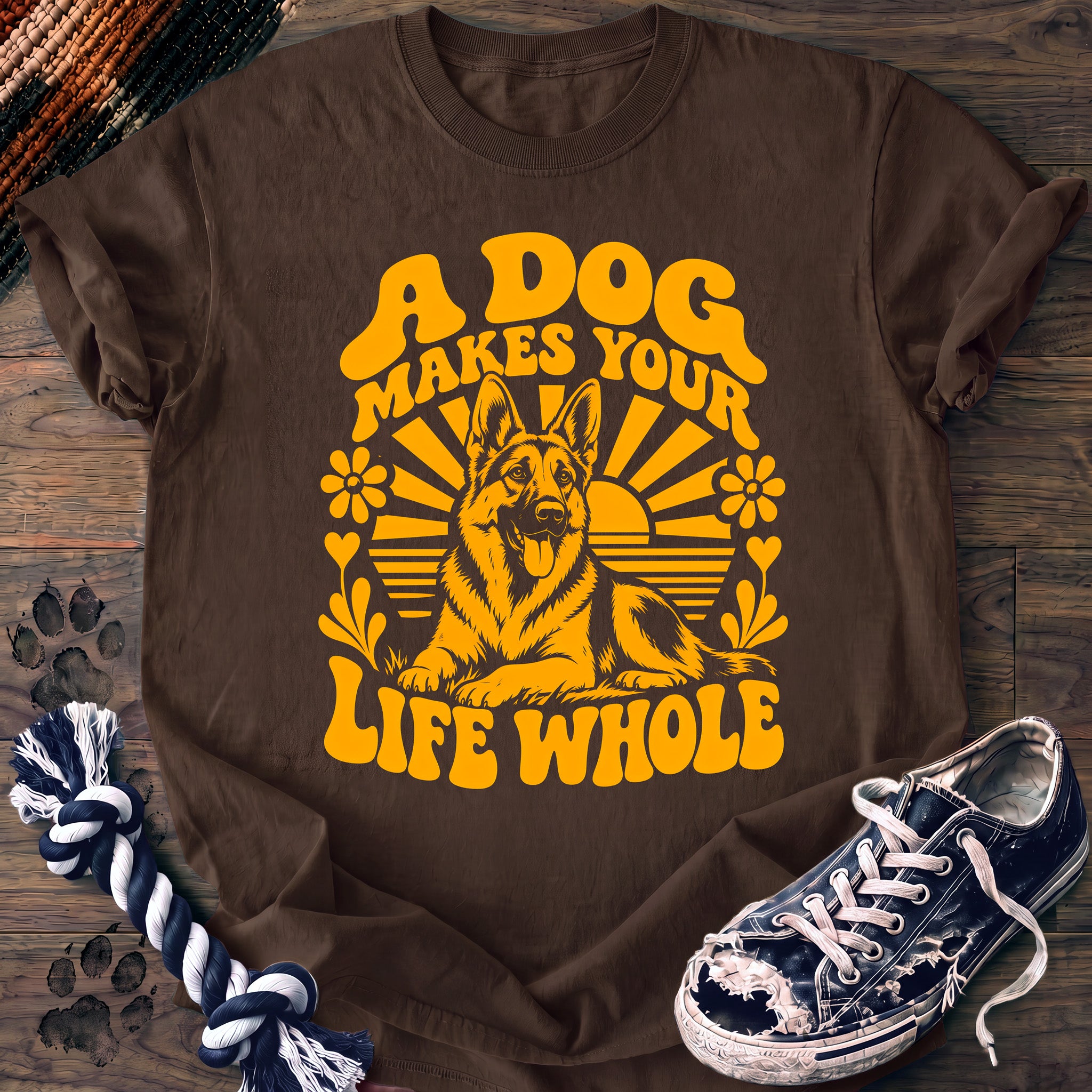PAWSSION CLUB t-shirt in Espresso color - SKU PC-0265