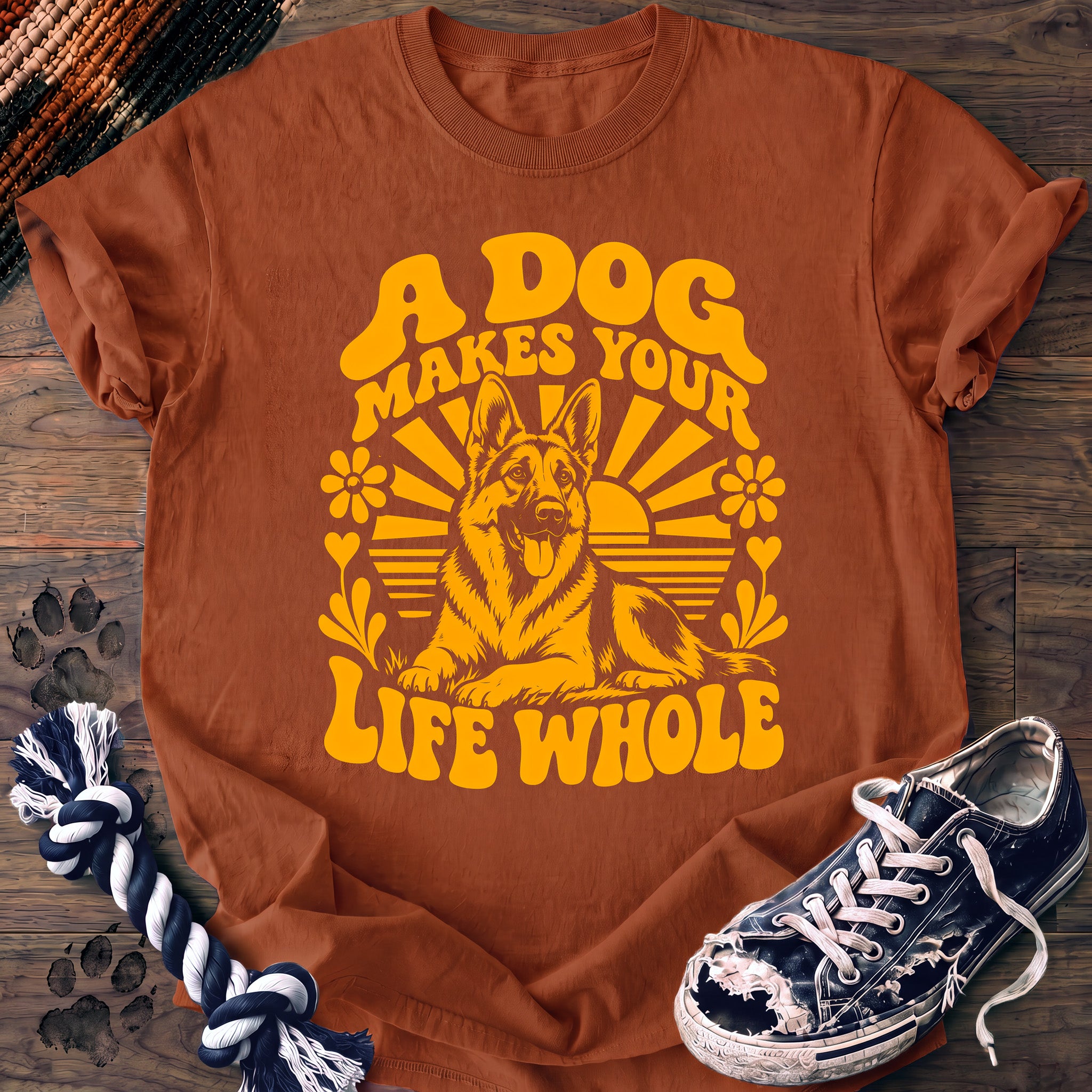 PAWSSION CLUB t-shirt in Yam color - SKU PC-0265