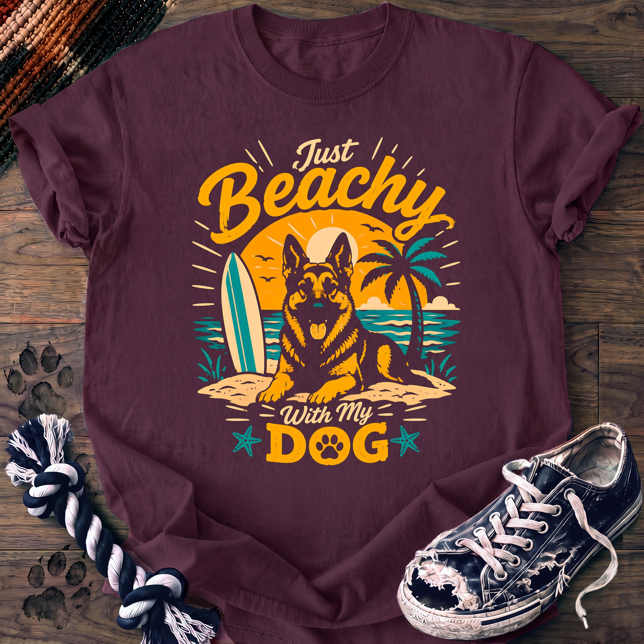 PAWSSION CLUB t-shirt in Berry color - SKU PC-0266