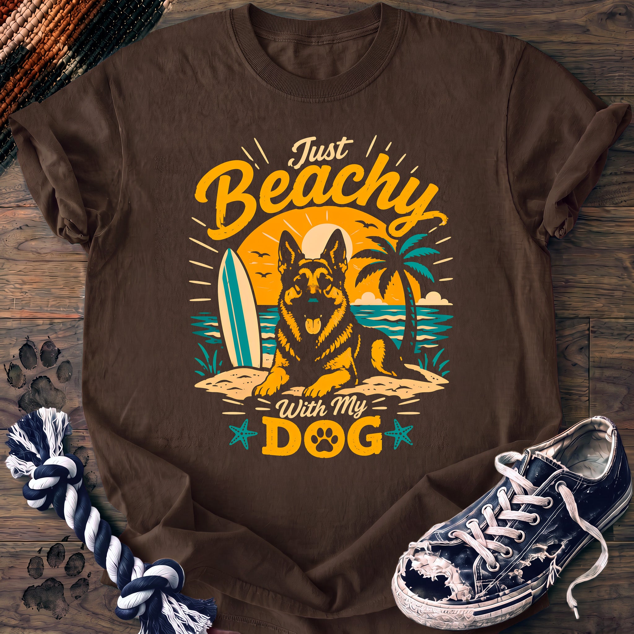 PAWSSION CLUB t-shirt in Espresso color - SKU PC-0266