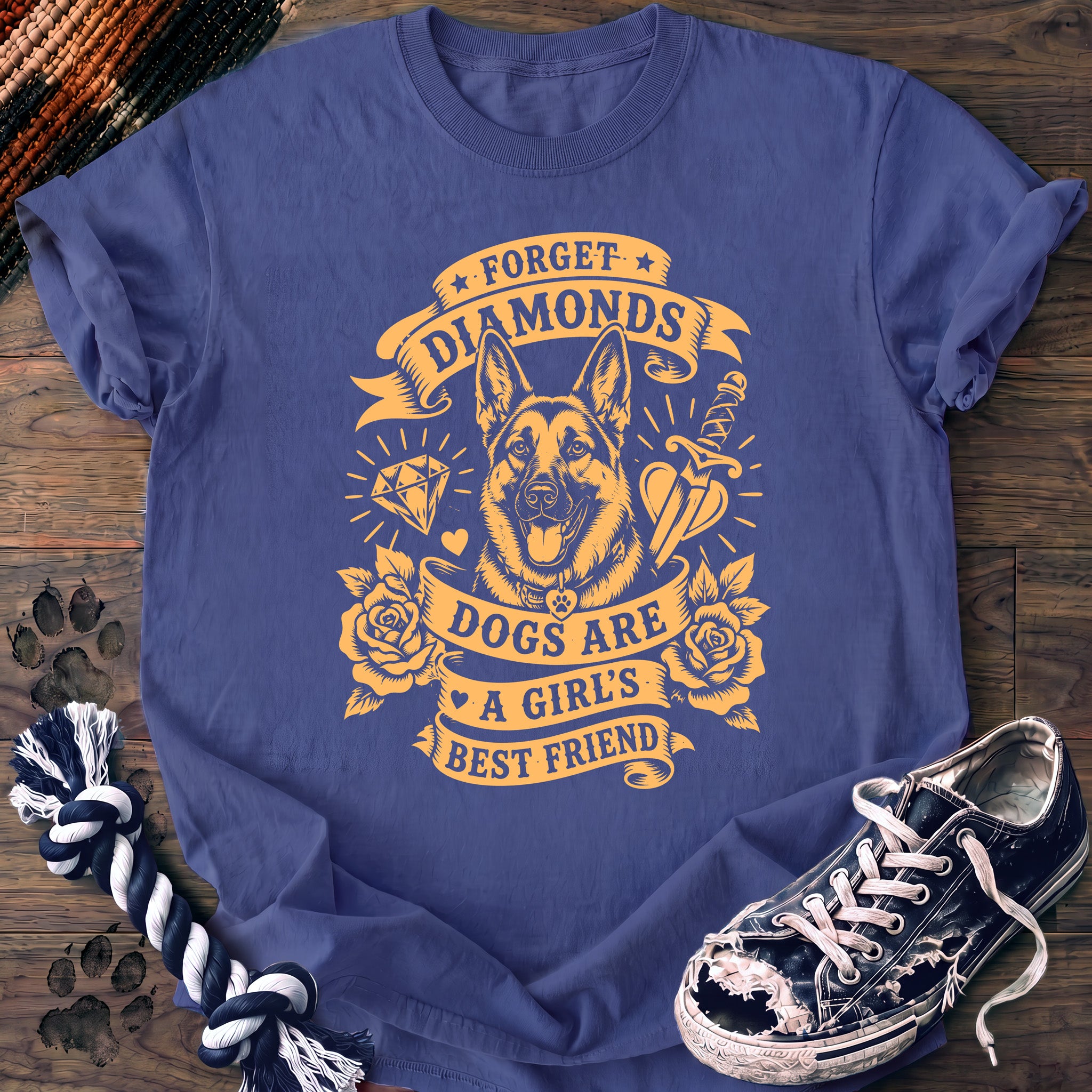 PAWSSION CLUB t-shirt in FloBlue color - SKU PC-0267