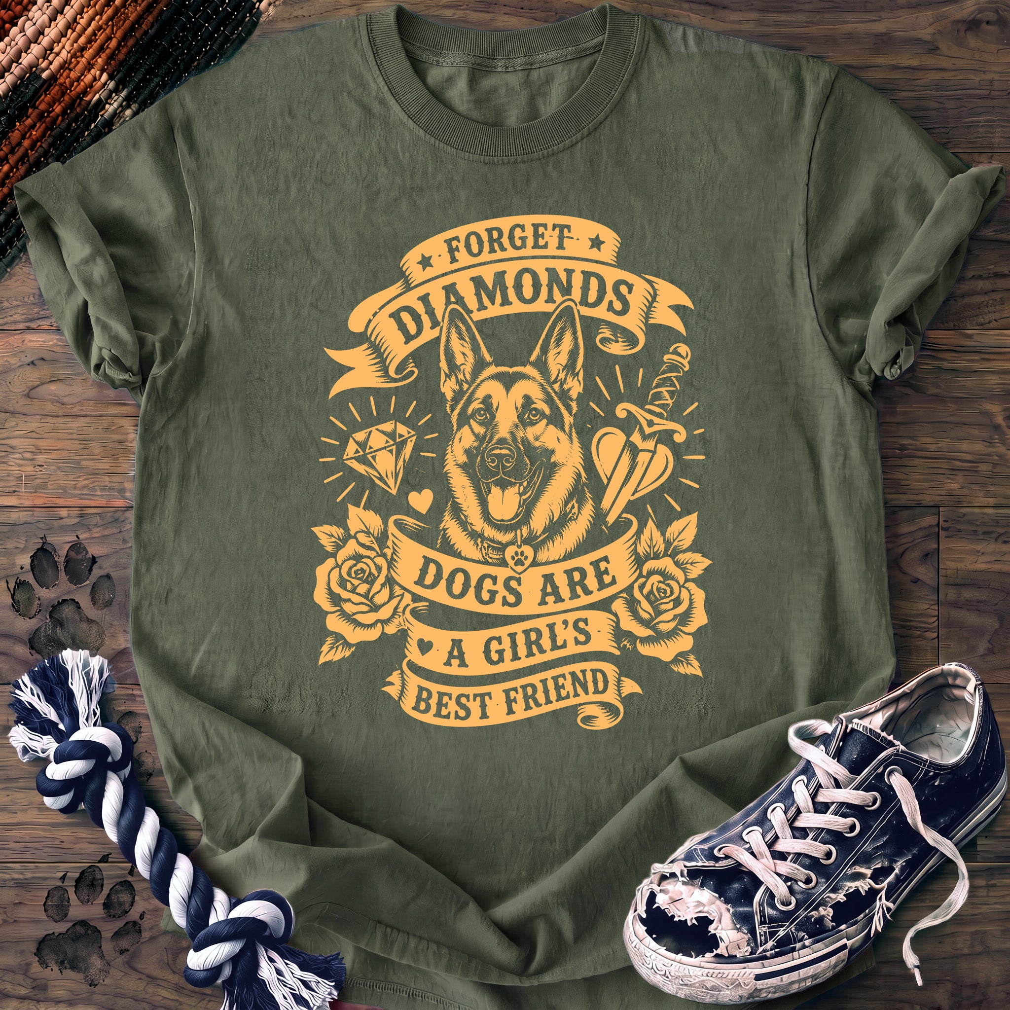 PAWSSION CLUB t-shirt in LightGreen color - SKU PC-0267