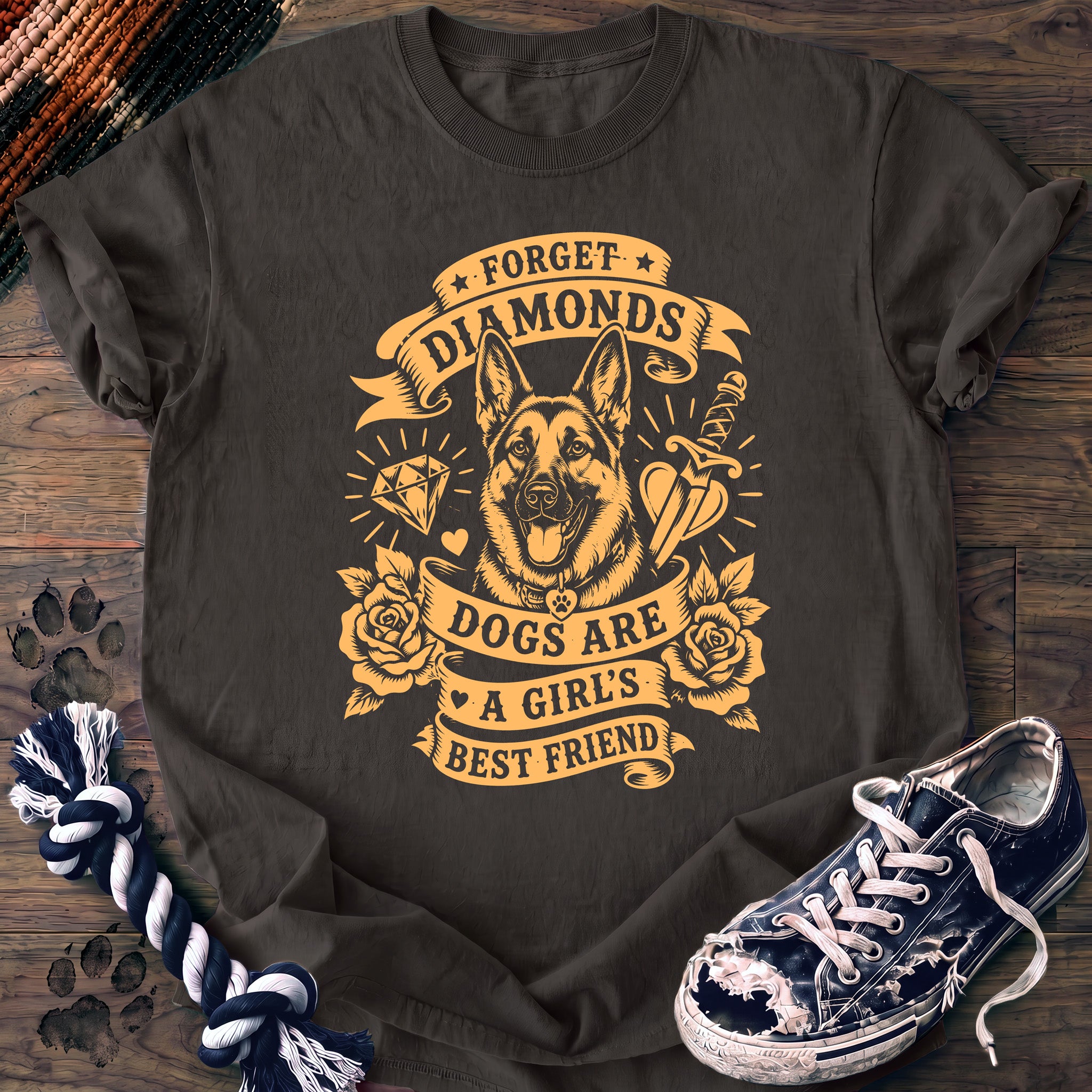 PAWSSION CLUB t-shirt in Pepper color - SKU PC-0267