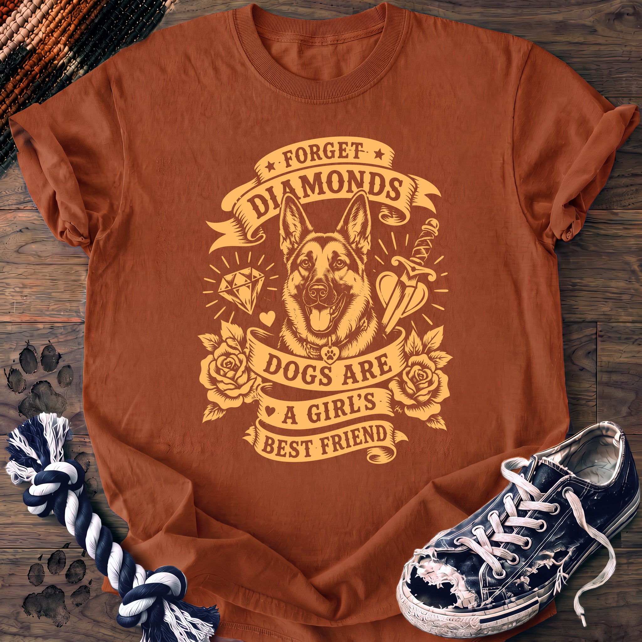 PAWSSION CLUB t-shirt in Yam color - SKU PC-0267