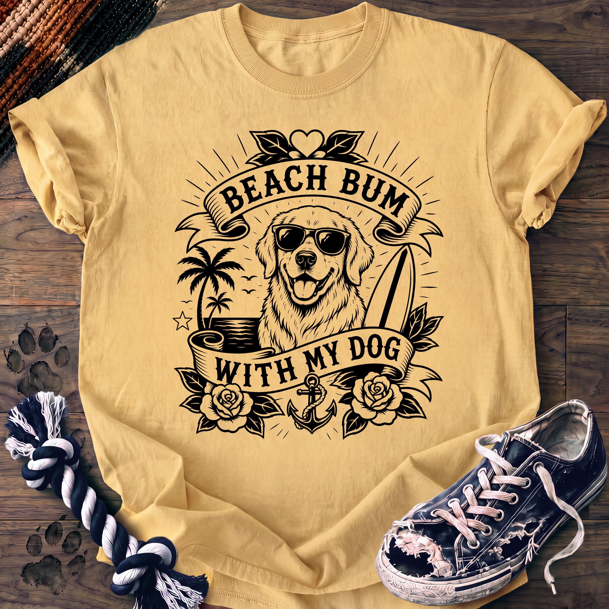 PAWSSION CLUB t-shirt in Butter color - SKU PC-0268
