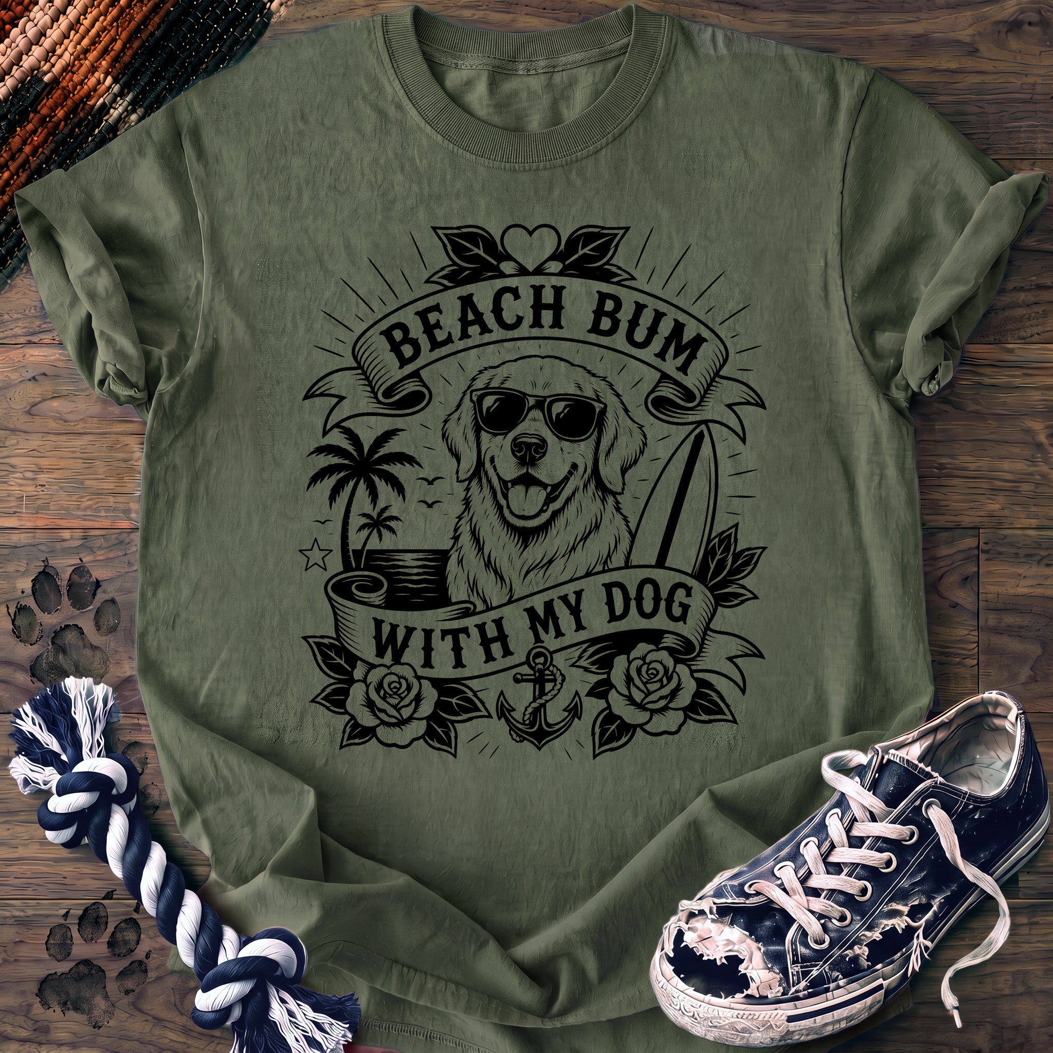 PAWSSION CLUB t-shirt in LightGreen color - SKU PC-0268