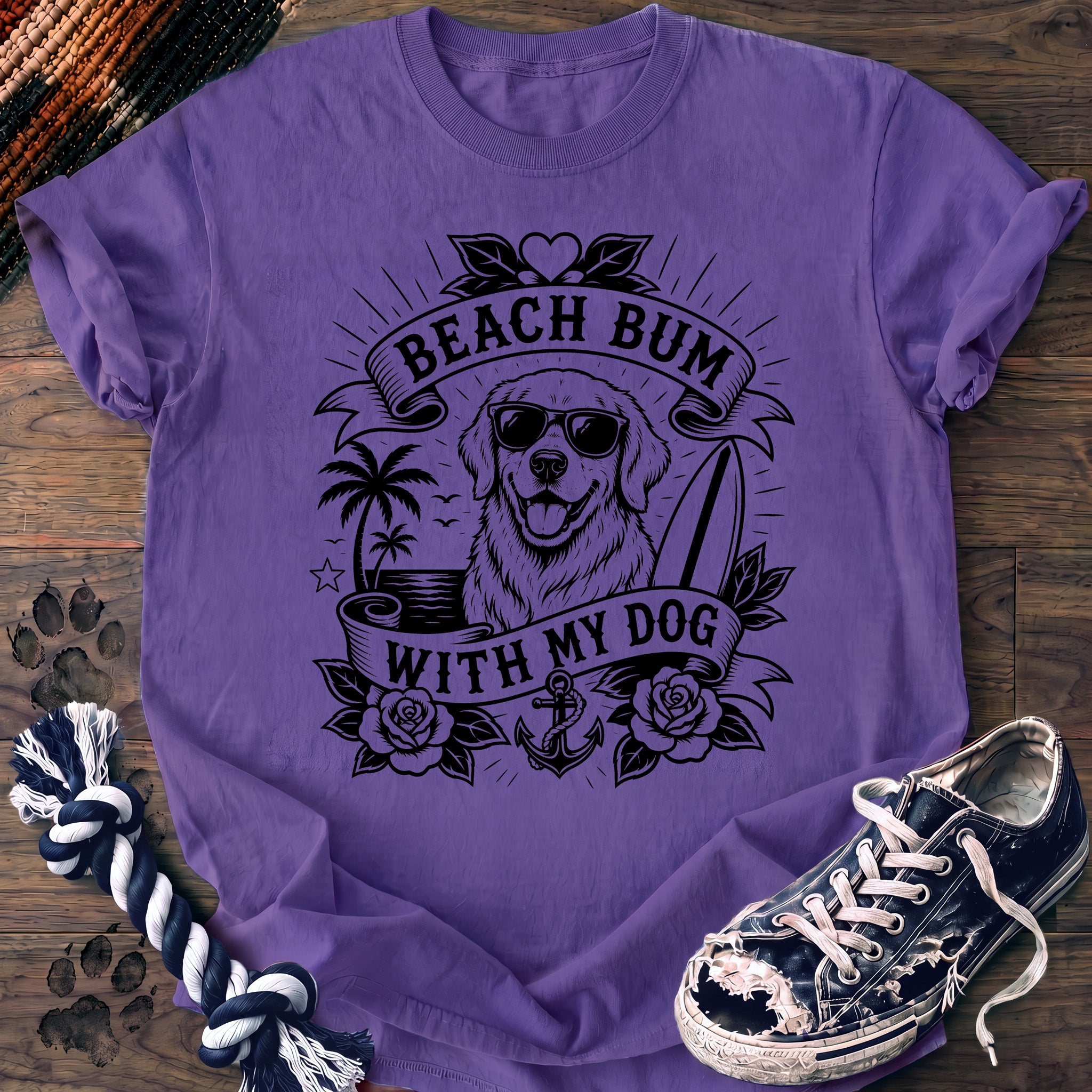 PAWSSION CLUB t-shirt in Violet color - SKU PC-0268