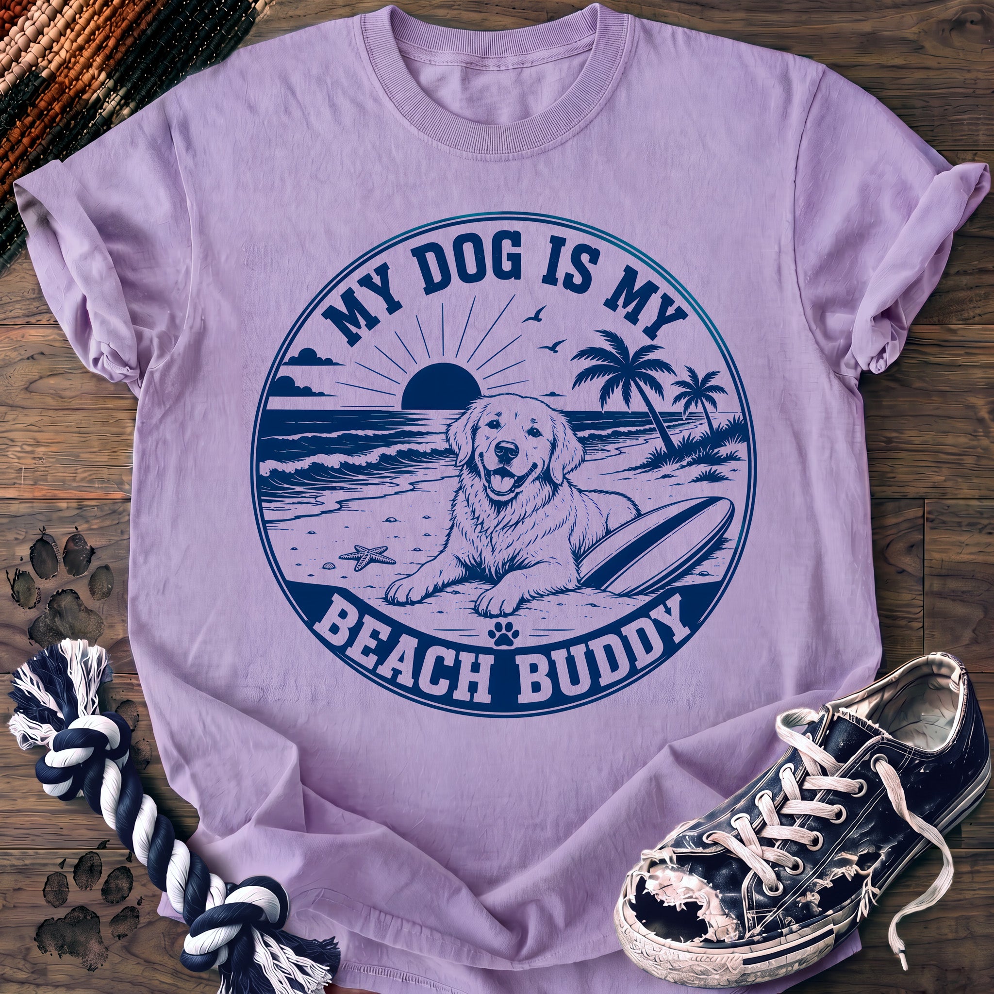 PAWSSION CLUB t-shirt in Orchid color - SKU PC-0269