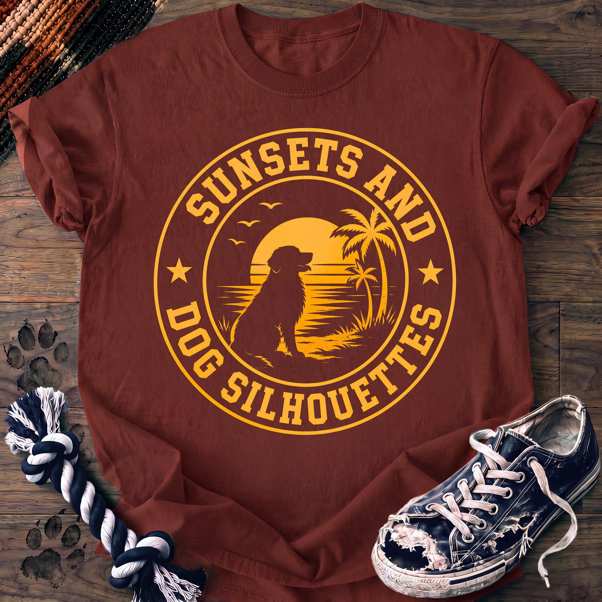 PAWSSION CLUB t-shirt in Brick color - SKU PC-0271