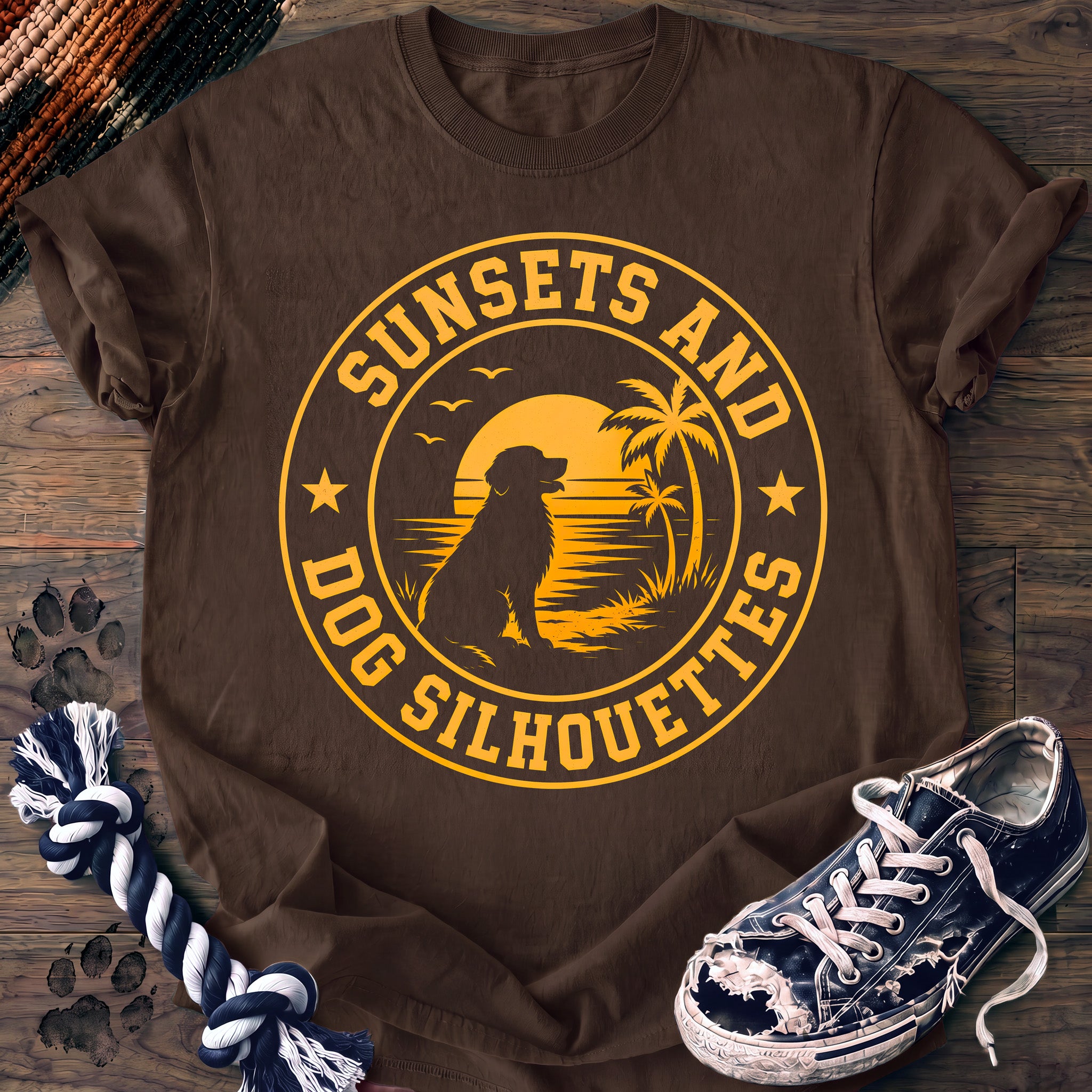 PAWSSION CLUB t-shirt in Espresso color - SKU PC-0271