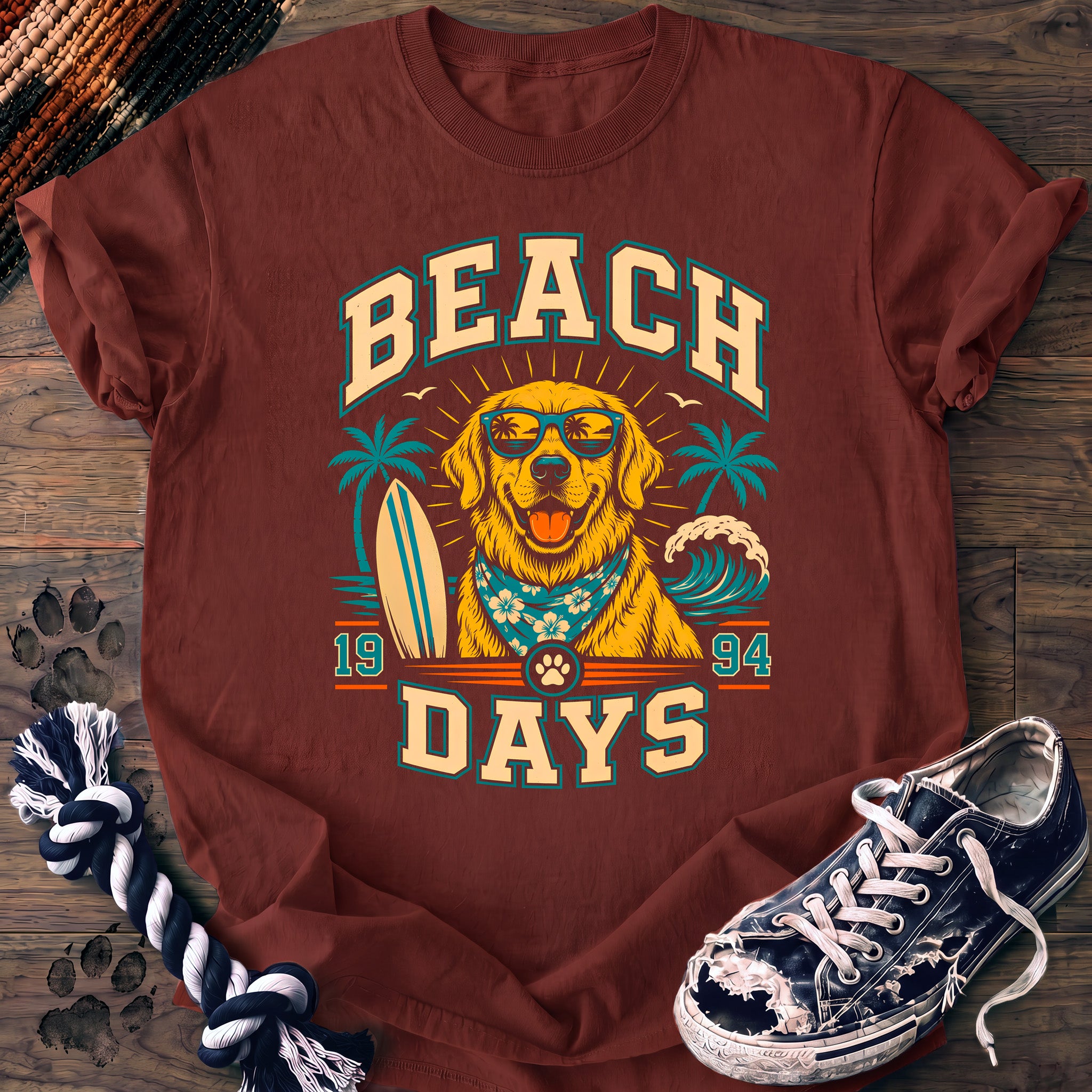PAWSSION CLUB t-shirt in Brick color - SKU PC-0272