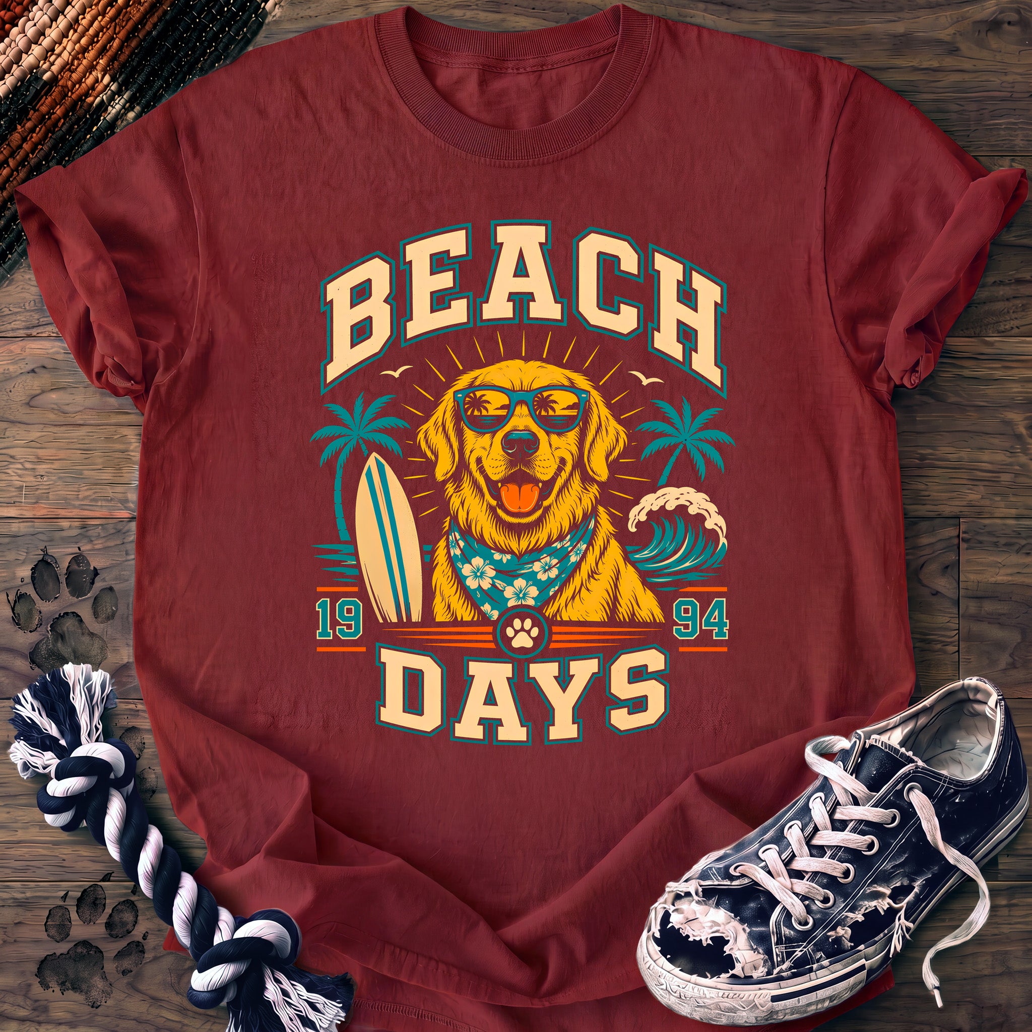PAWSSION CLUB t-shirt in Chili color - SKU PC-0272