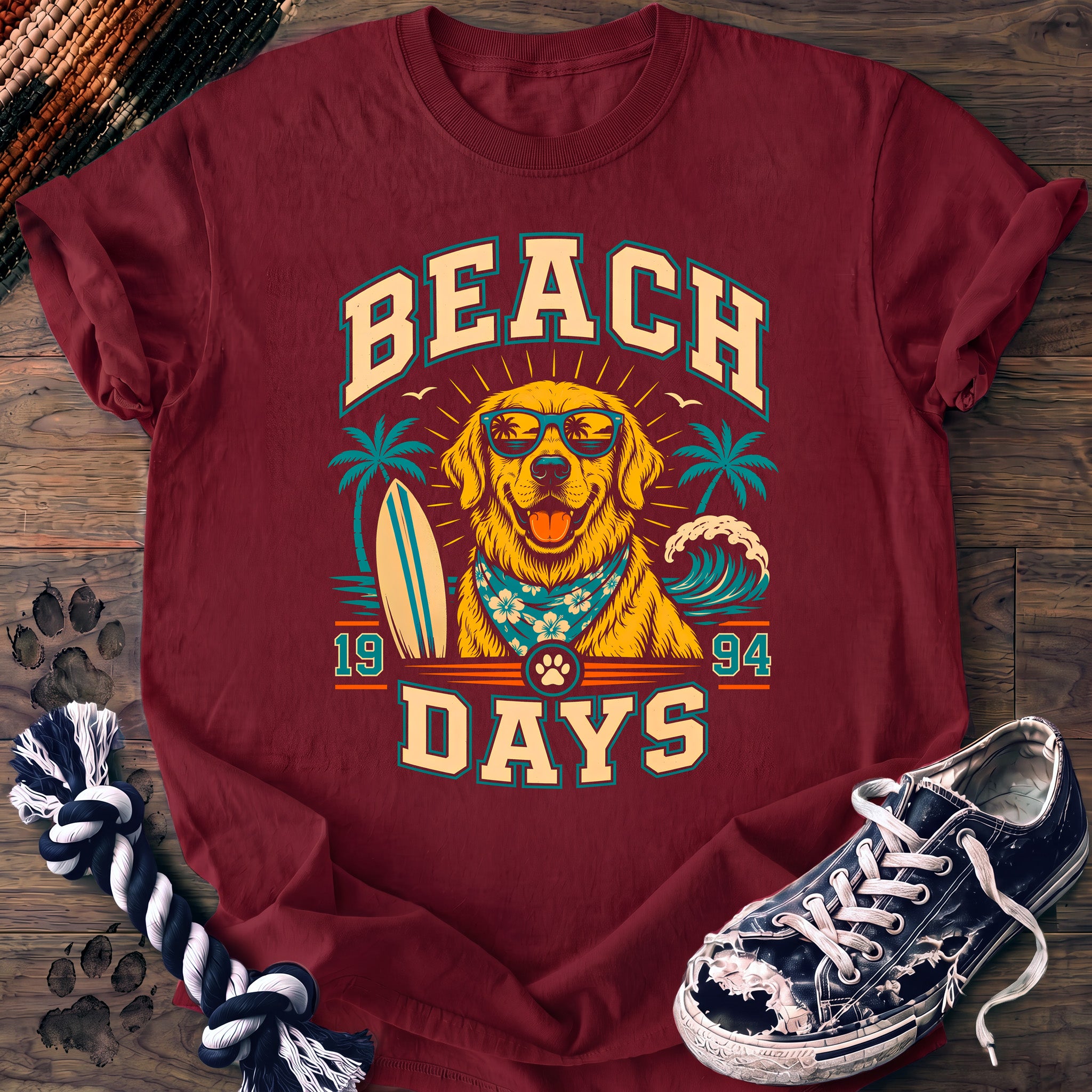 PAWSSION CLUB t-shirt in Crimson color - SKU PC-0272