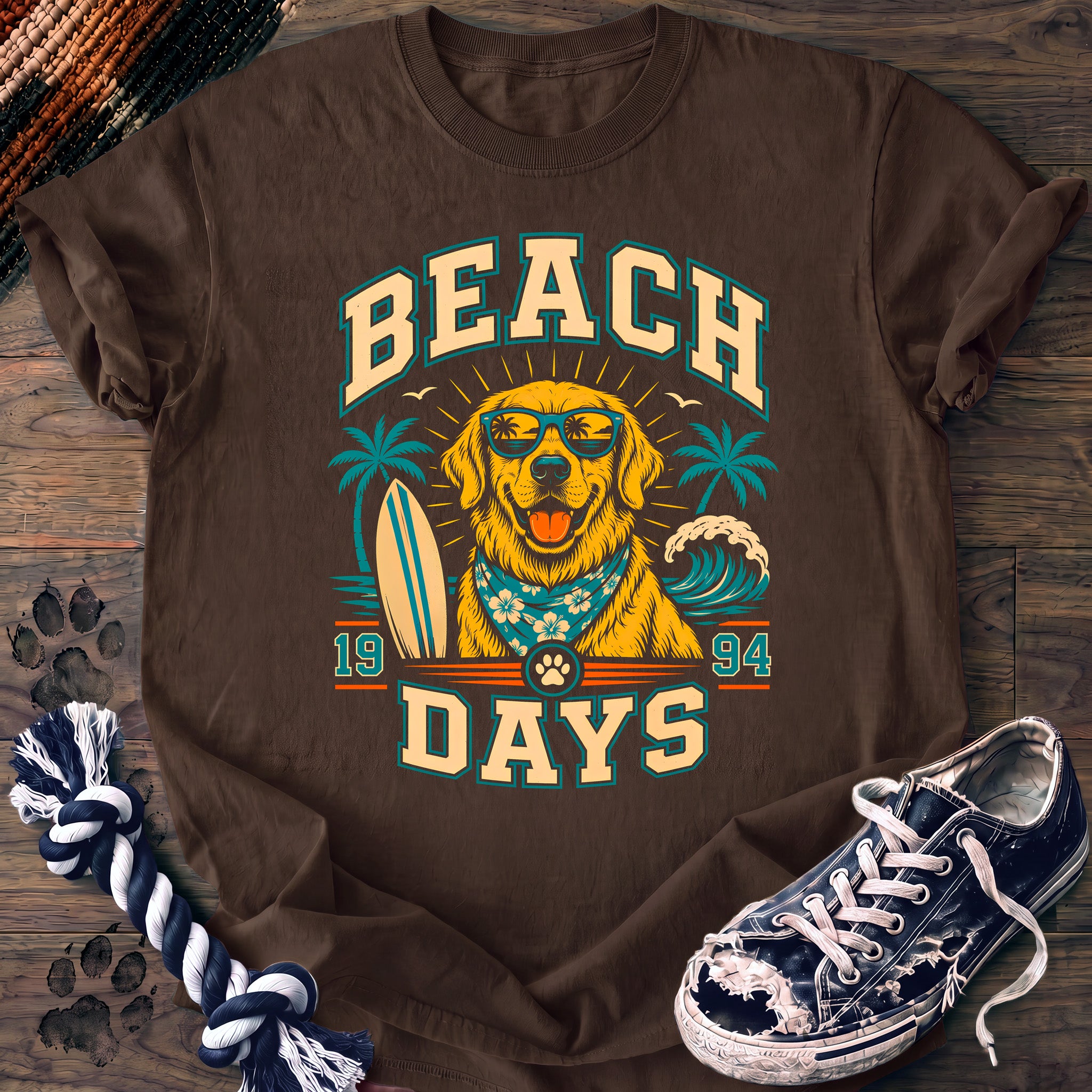 PAWSSION CLUB t-shirt in Espresso color - SKU PC-0272