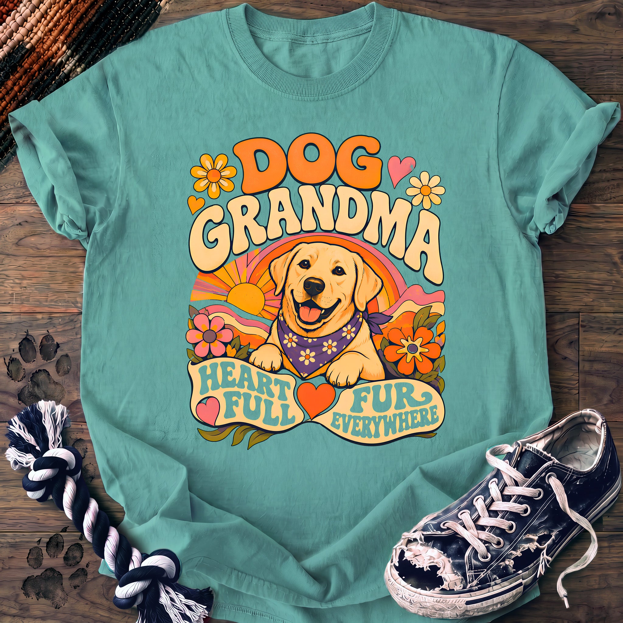 PAWSSION CLUB t-shirt in ChalkyMint color - SKU PC-0279
