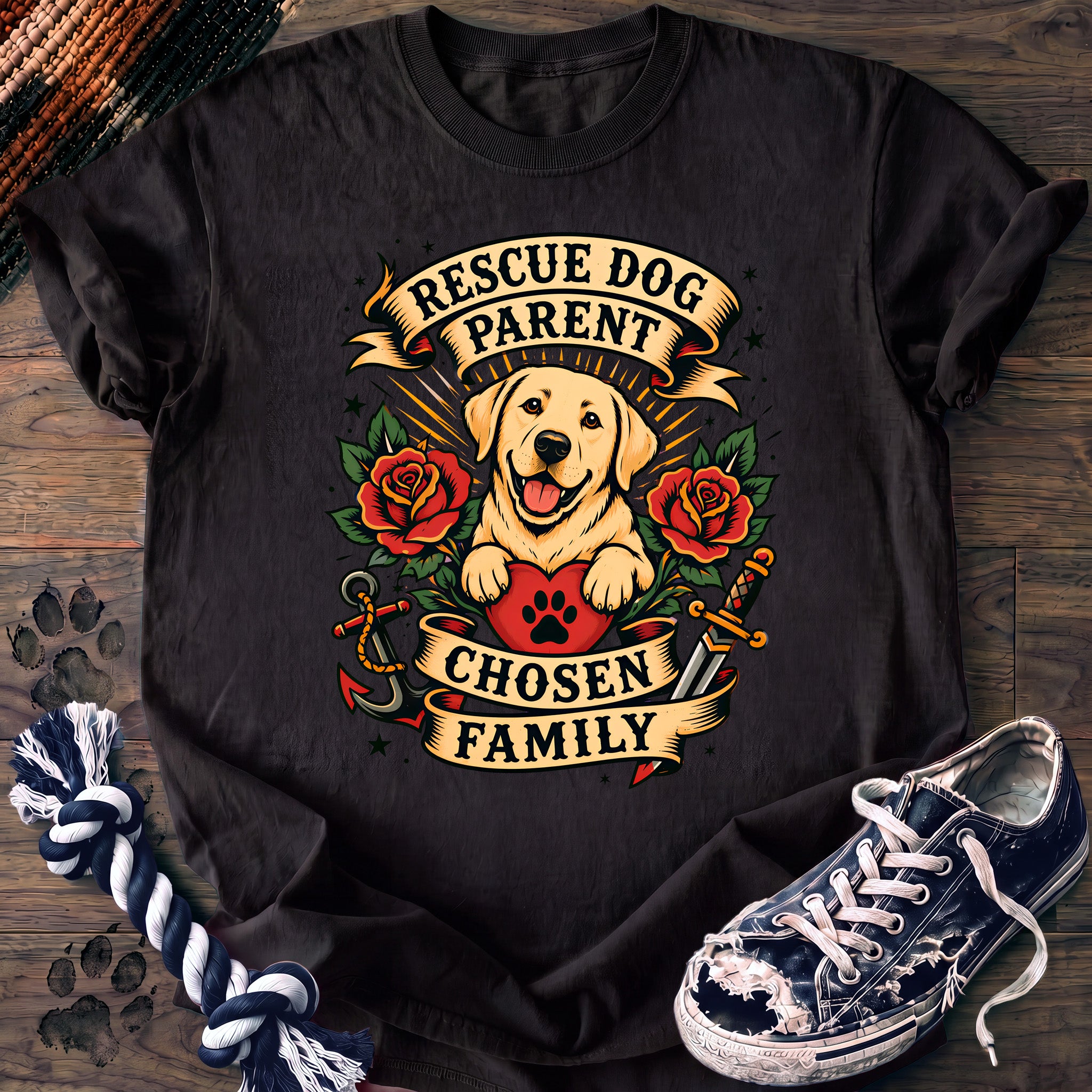 PAWSSION CLUB t-shirt in Black color - SKU PC-0283