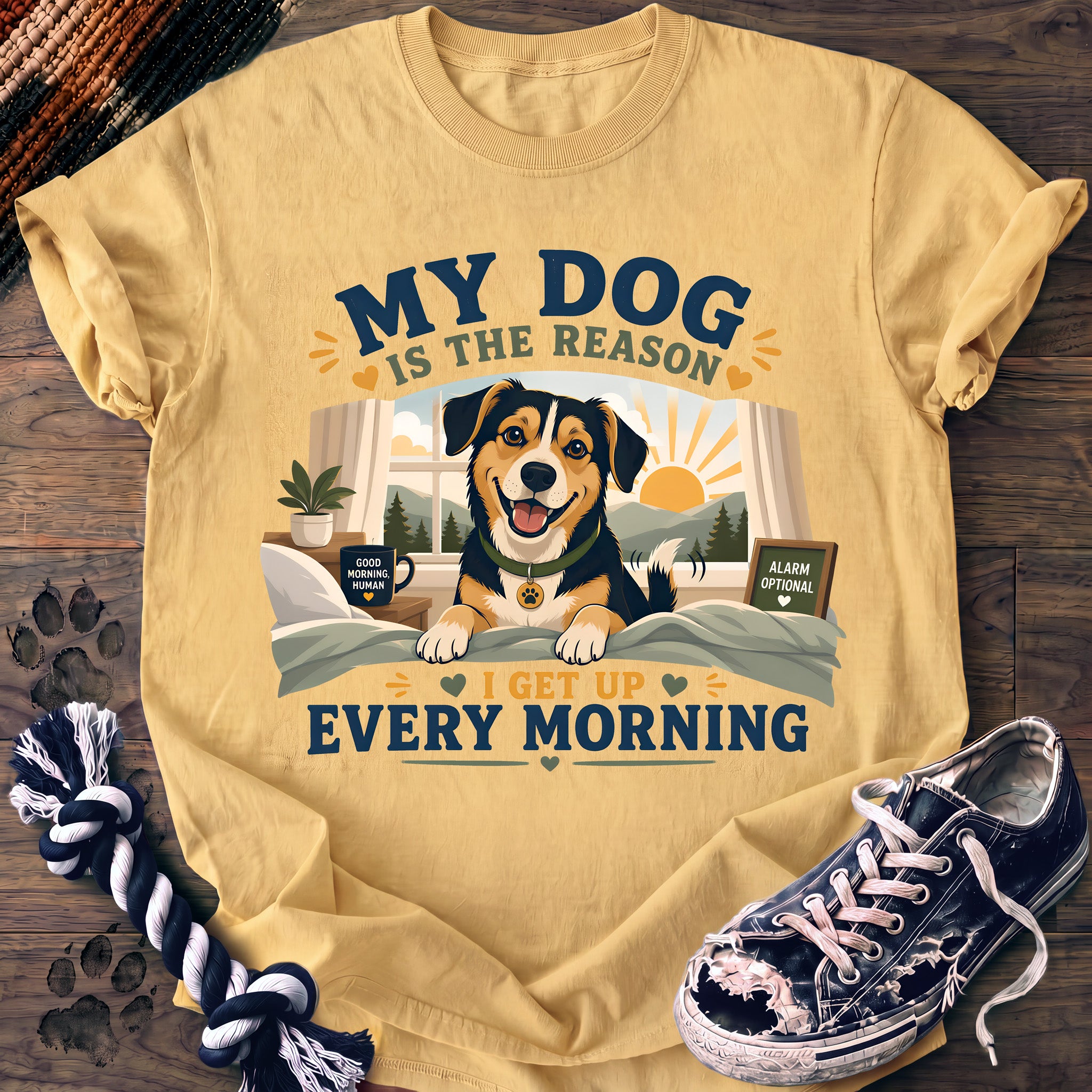 PAWSSION CLUB t-shirt in Butter color - SKU PC-0284