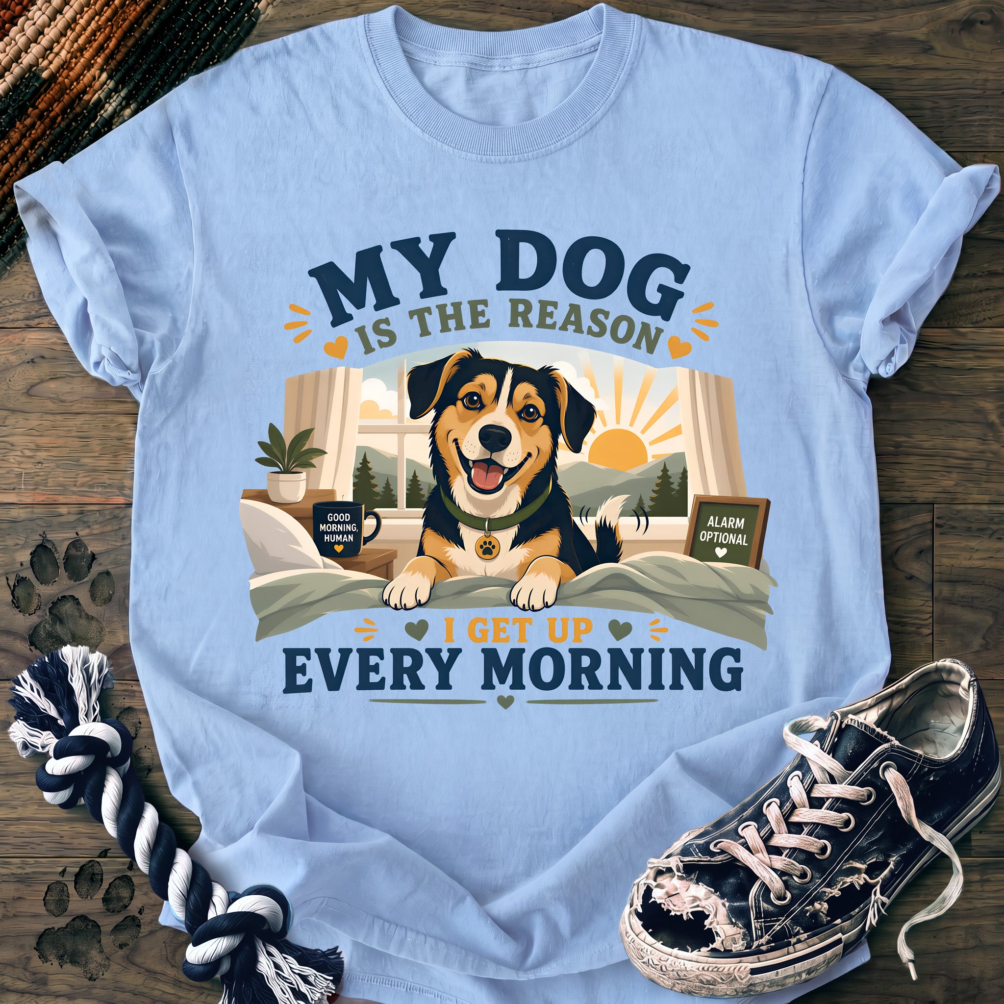 PAWSSION CLUB t-shirt in Chambray color - SKU PC-0284