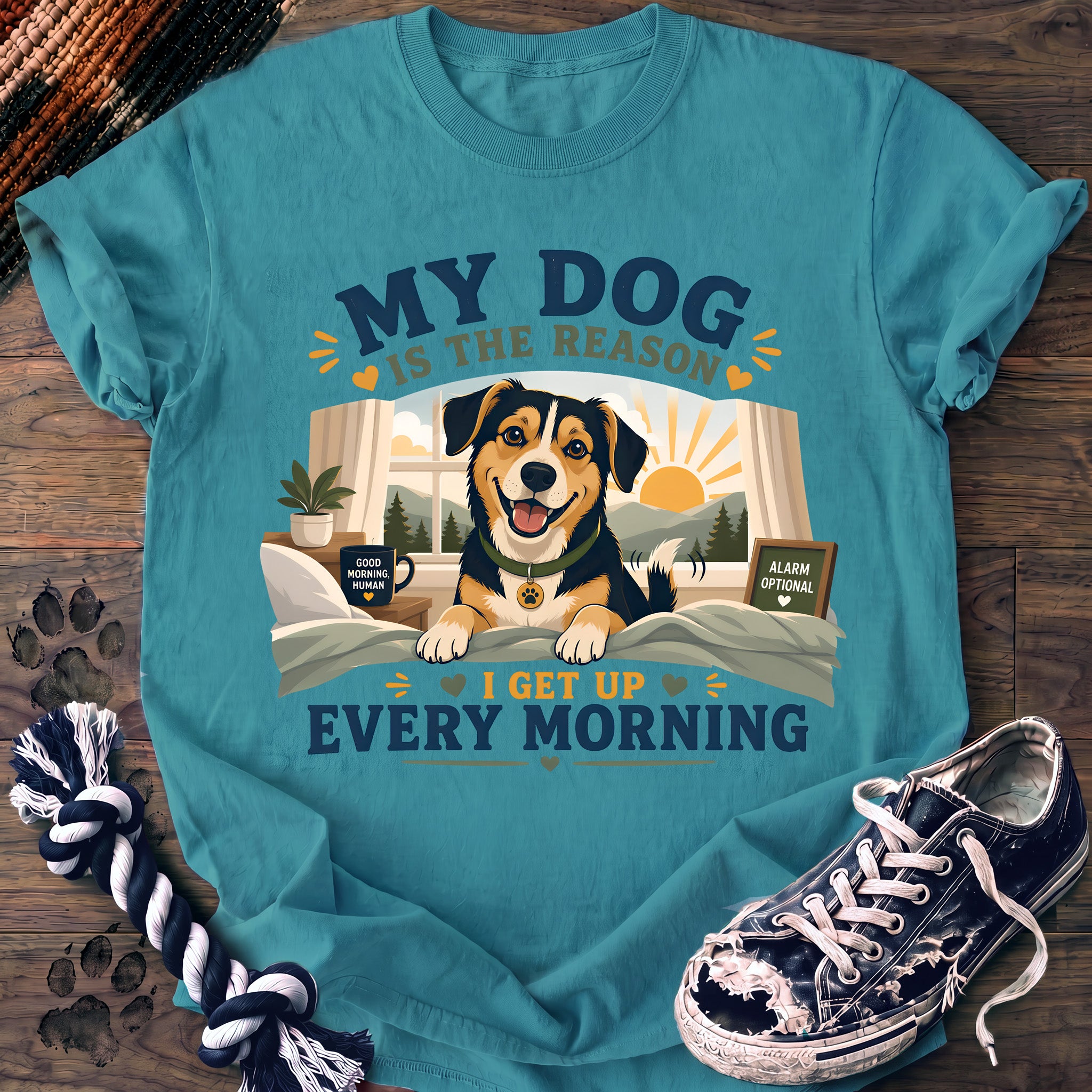 PAWSSION CLUB t-shirt in LagoonBlue color - SKU PC-0284