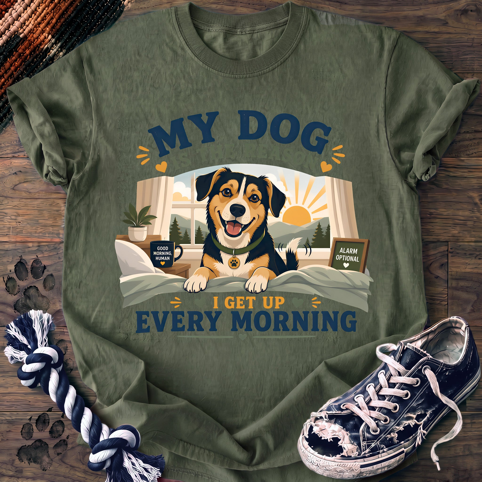 PAWSSION CLUB t-shirt in LightGreen color - SKU PC-0284