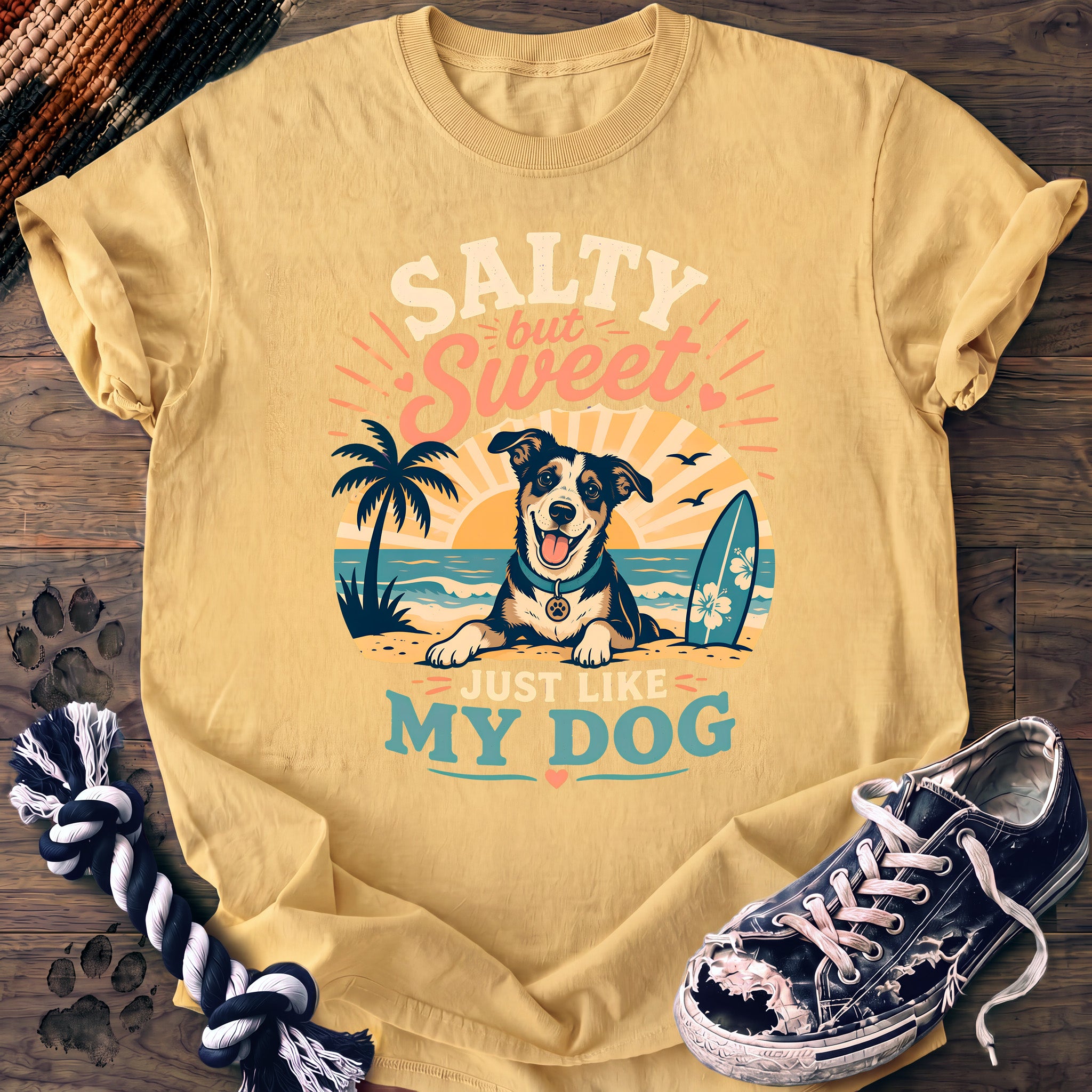 PAWSSION CLUB t-shirt in Butter color - SKU PC-0286