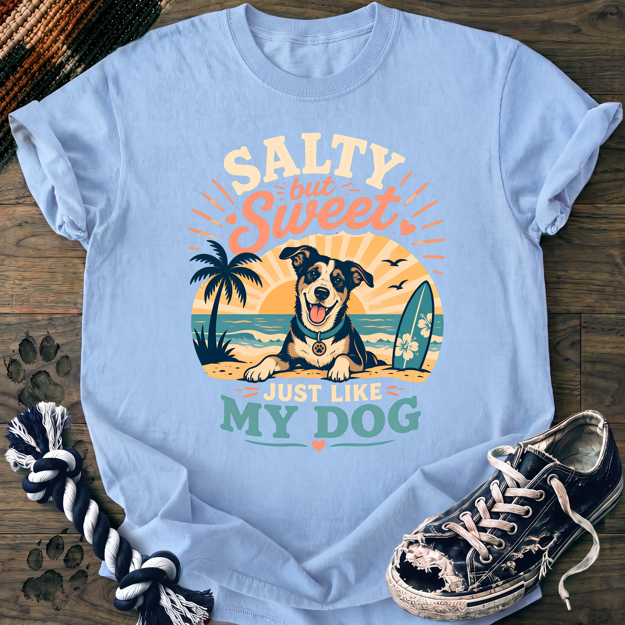 PAWSSION CLUB t-shirt in Chambray color - SKU PC-0286