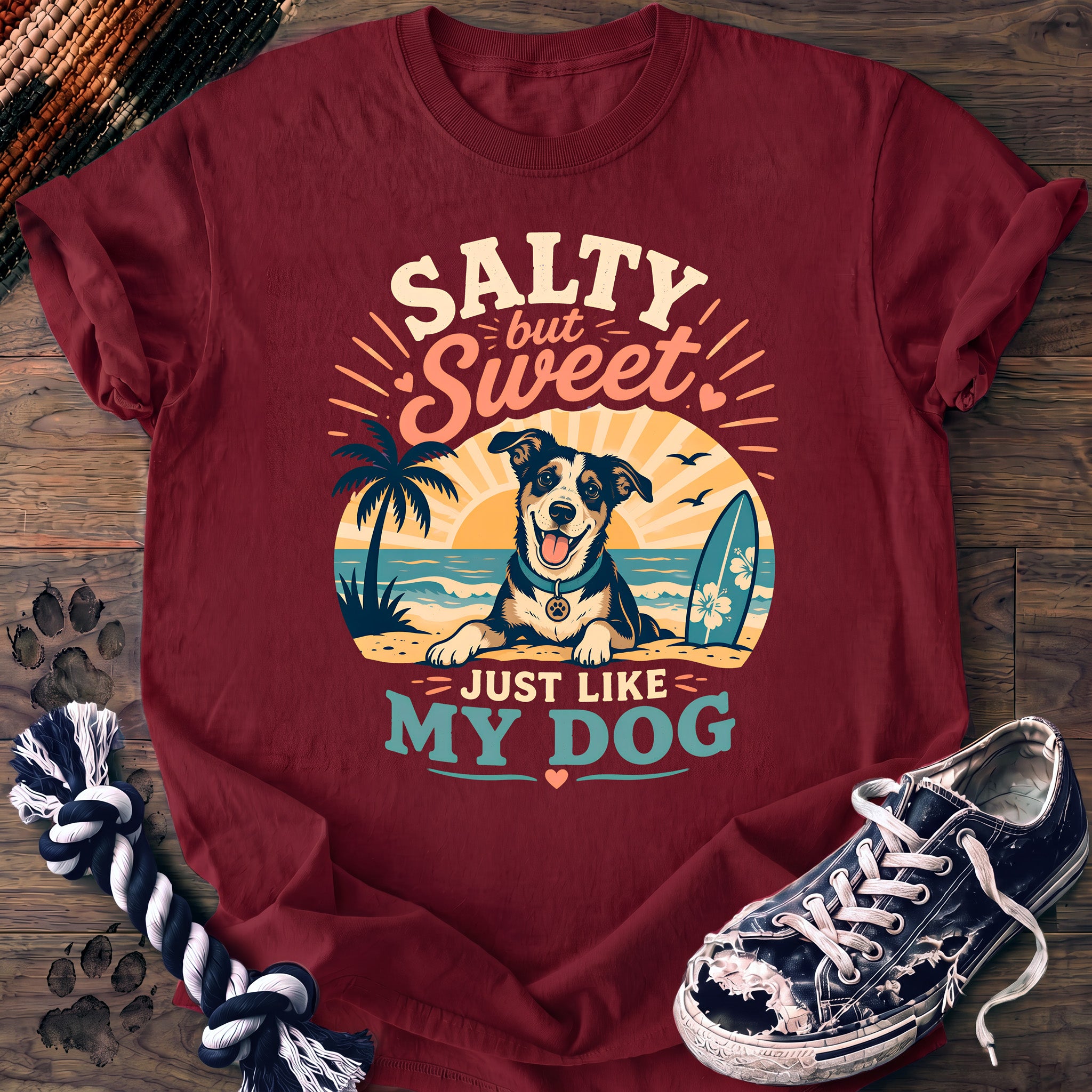 PAWSSION CLUB t-shirt in Crimson color - SKU PC-0286
