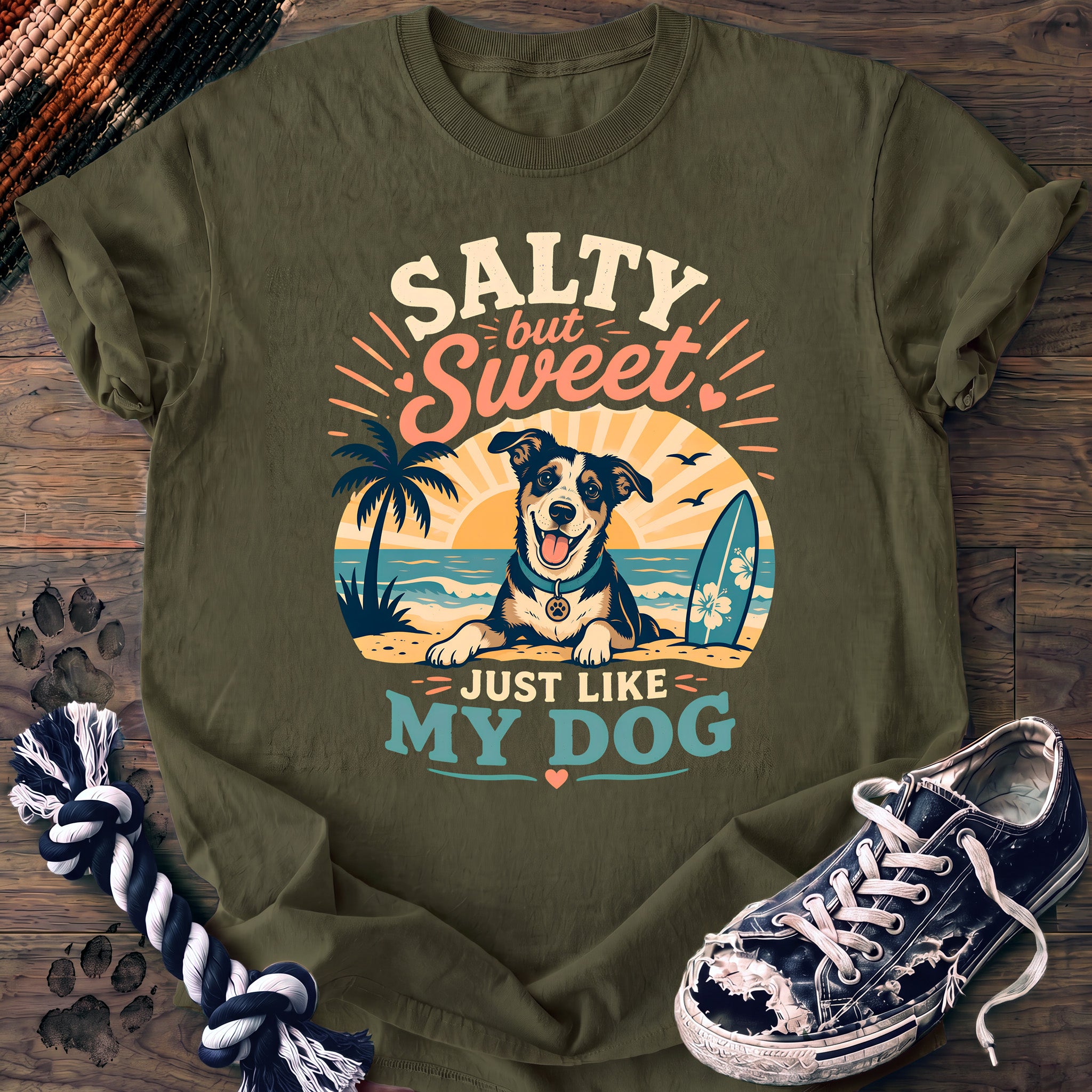 PAWSSION CLUB t-shirt in Moss color - SKU PC-0286