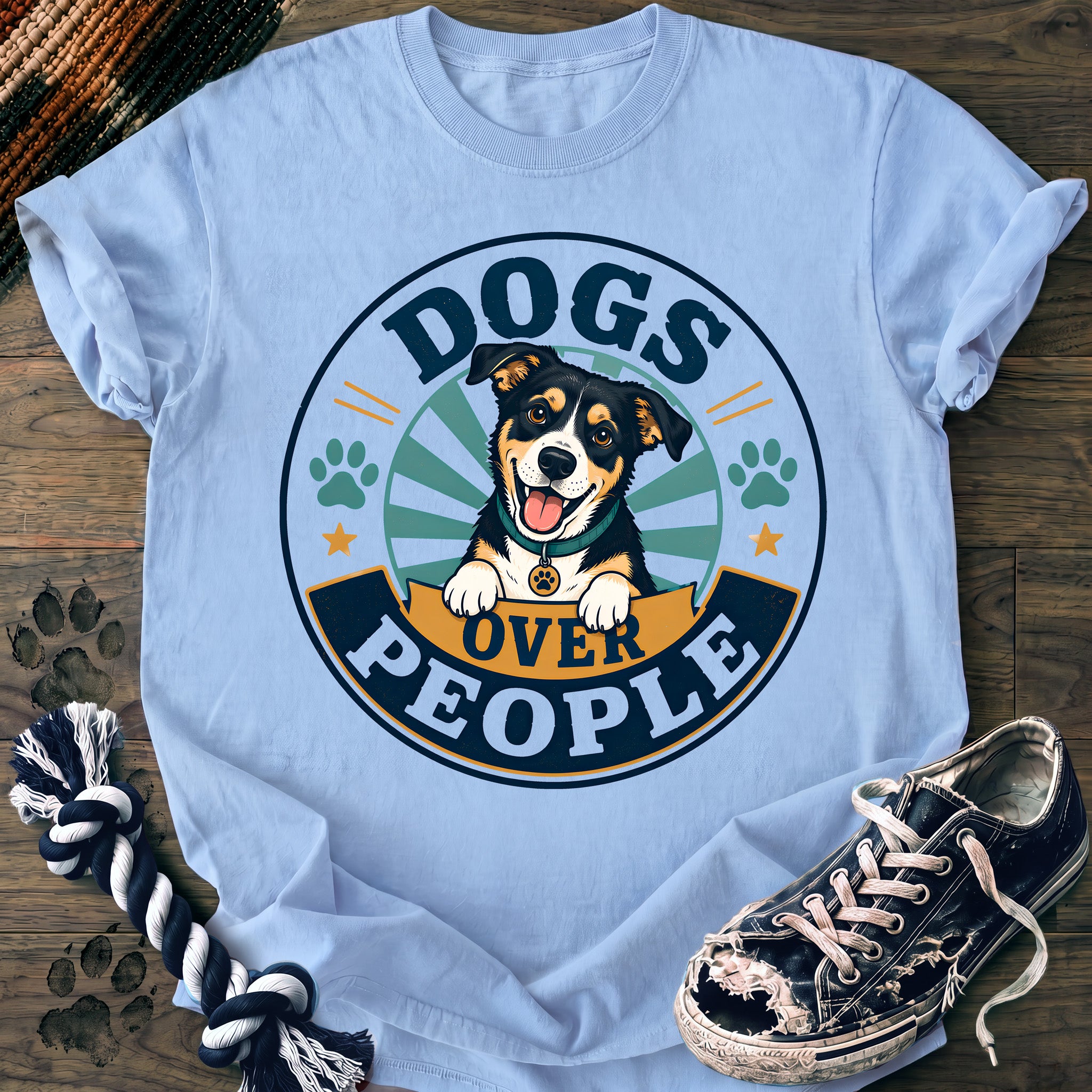 PAWSSION CLUB t-shirt in Chambray color - SKU PC-0288