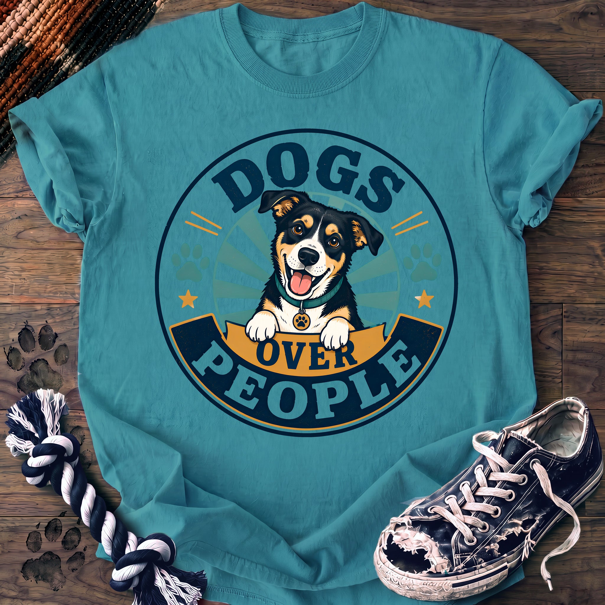 PAWSSION CLUB t-shirt in LagoonBlue color - SKU PC-0288