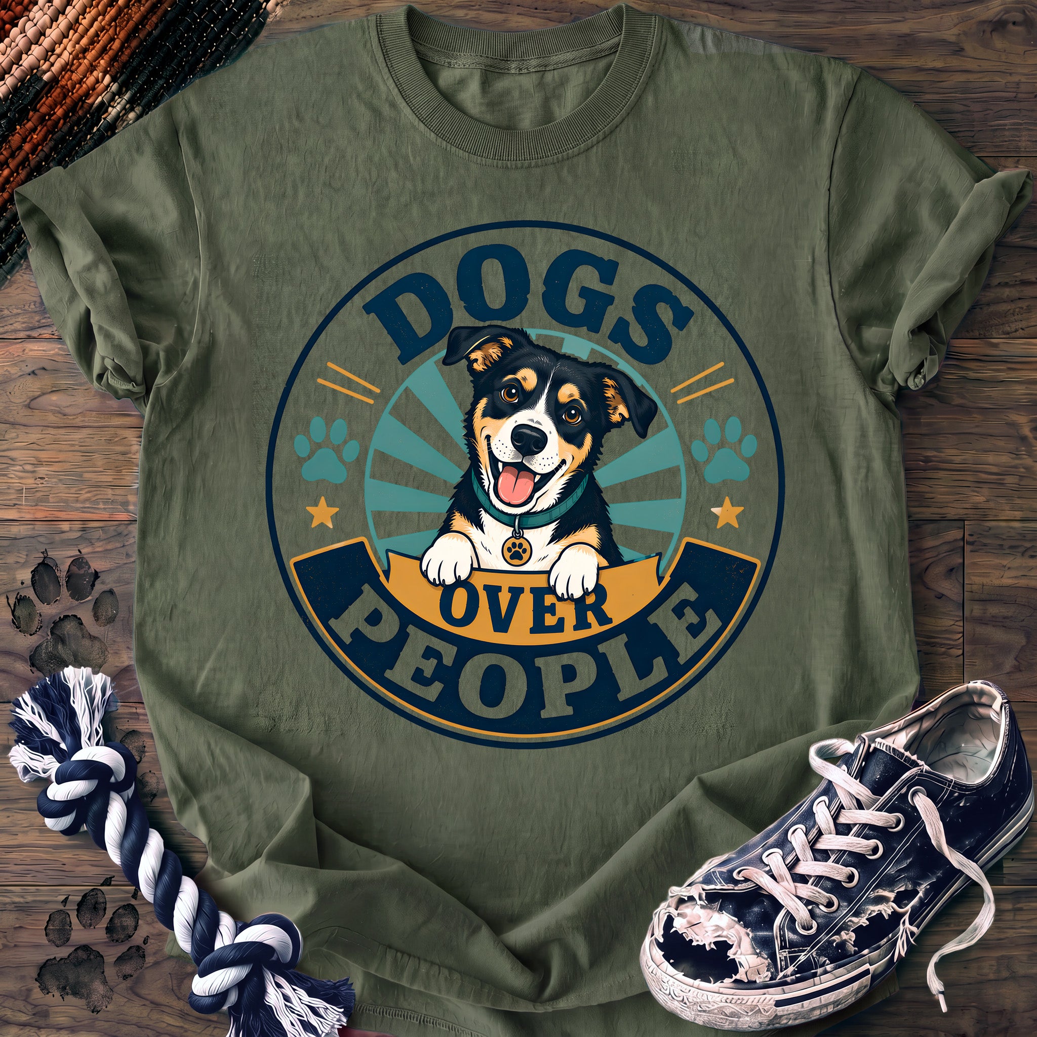 PAWSSION CLUB t-shirt in LightGreen color - SKU PC-0288