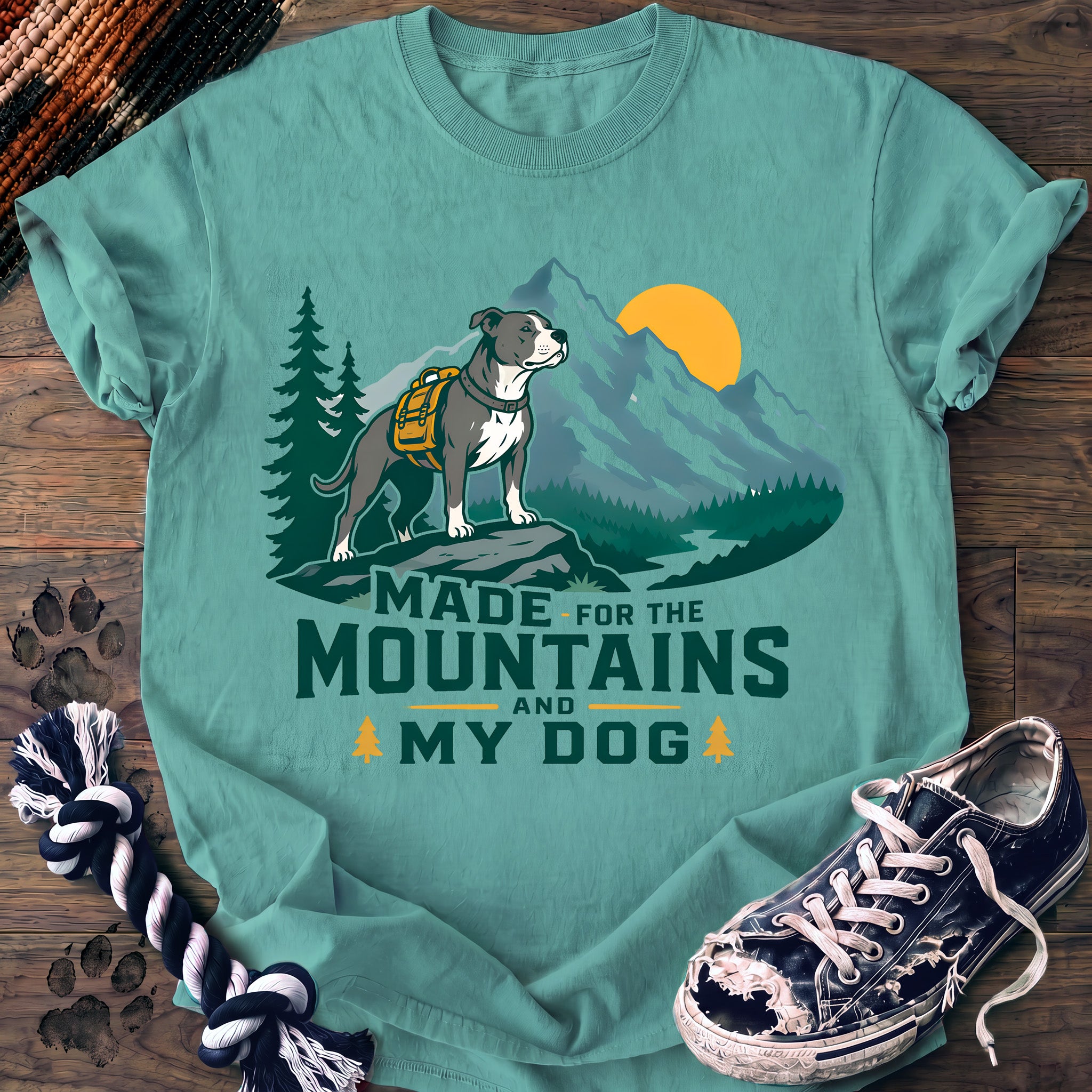 PAWSSION CLUB t-shirt in ChalkyMint color - SKU PC-0289
