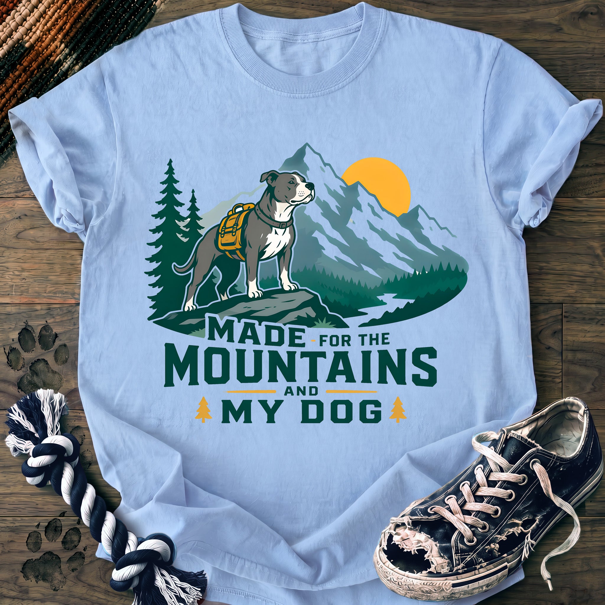 PAWSSION CLUB t-shirt in Chambray color - SKU PC-0289