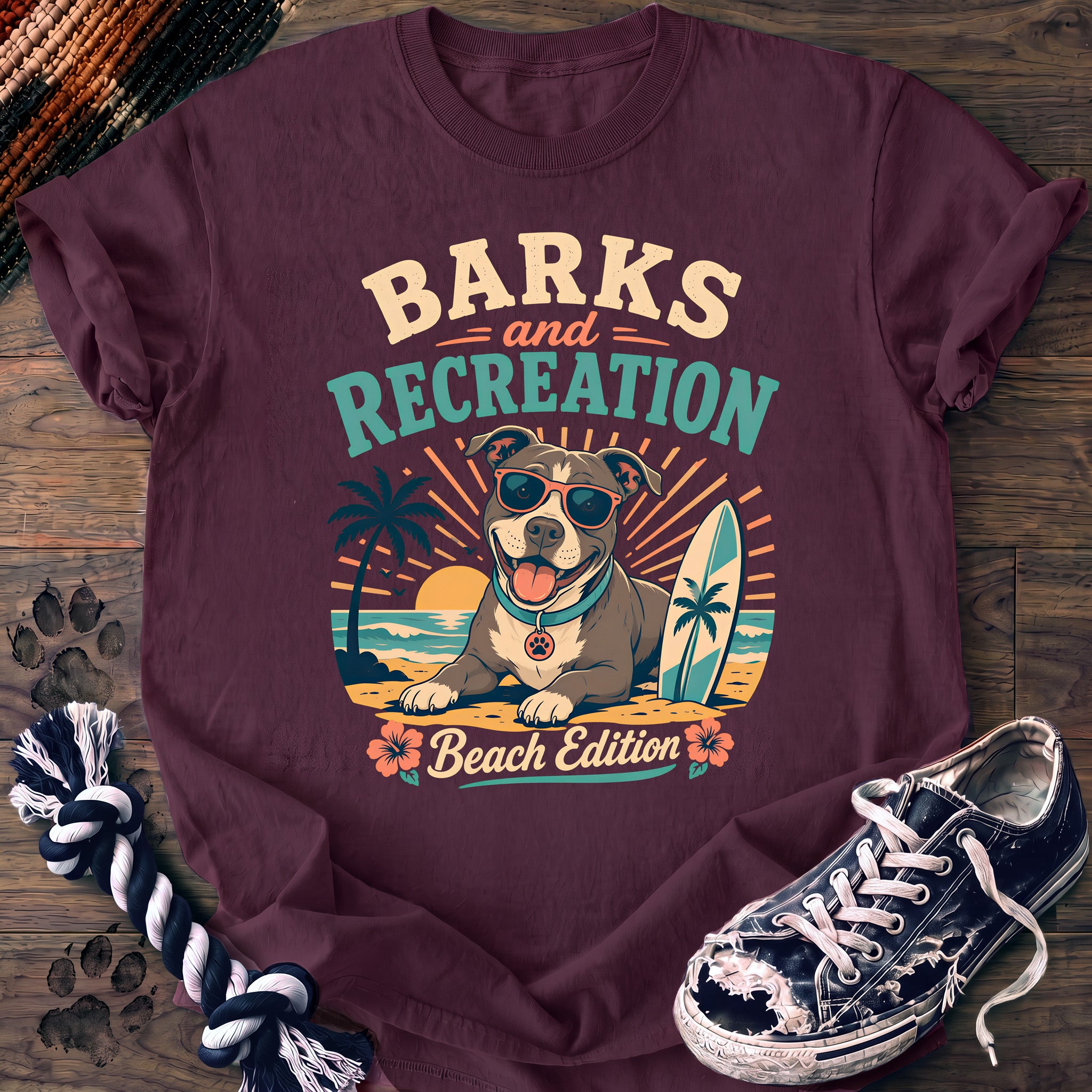 PAWSSION CLUB t-shirt in Berry color - SKU PC-0291