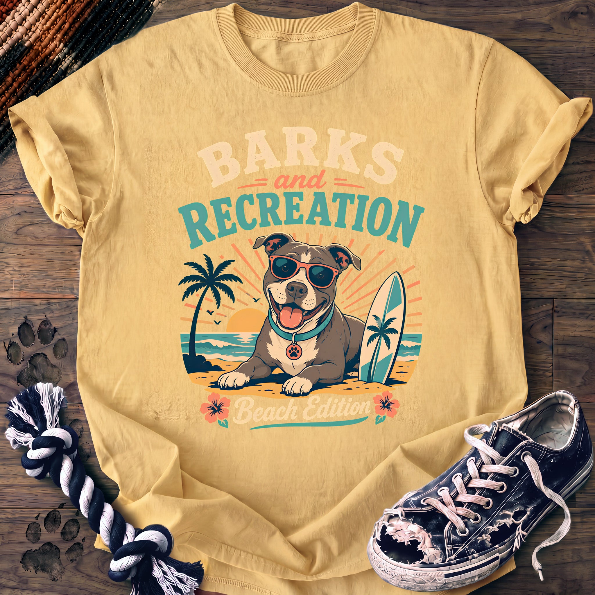PAWSSION CLUB t-shirt in Butter color - SKU PC-0291