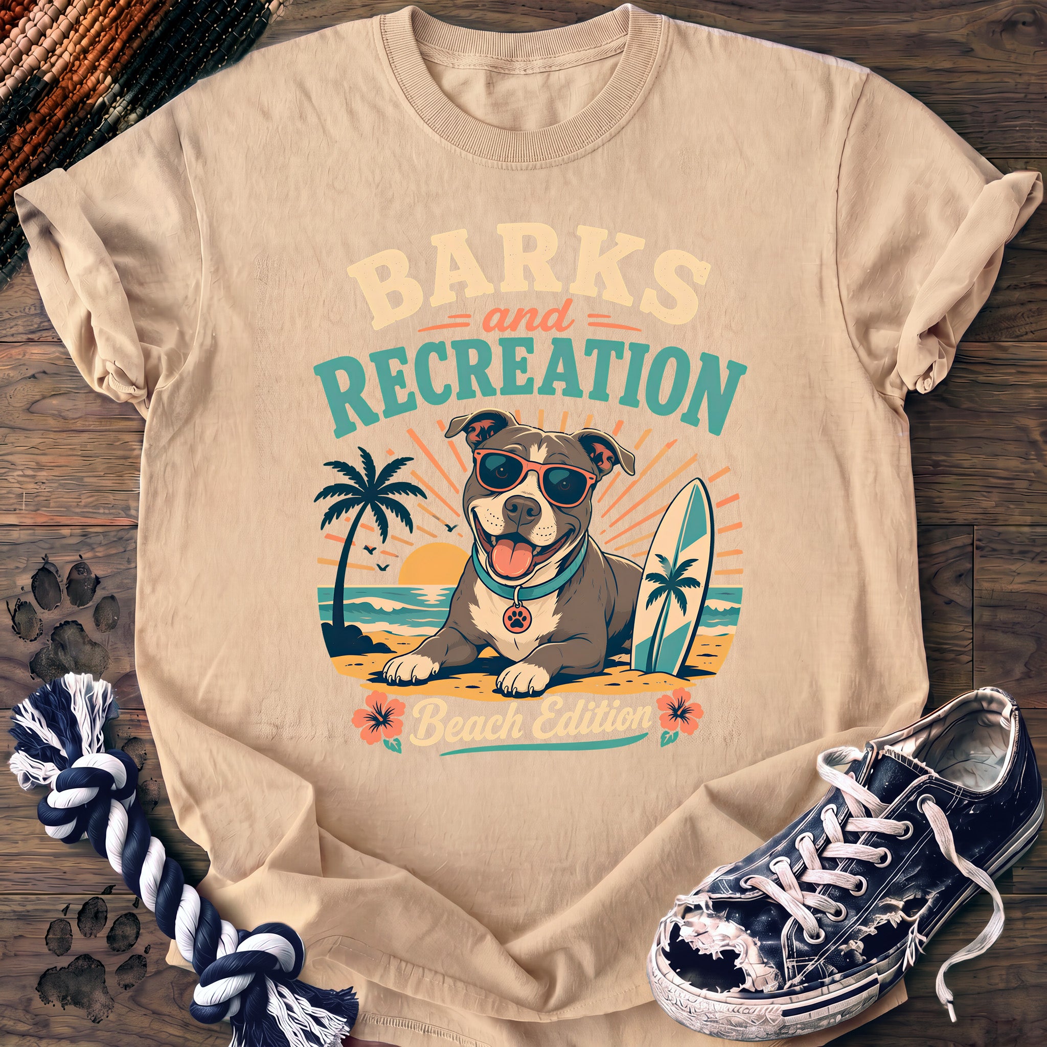 PAWSSION CLUB t-shirt in Ivory color - SKU PC-0291