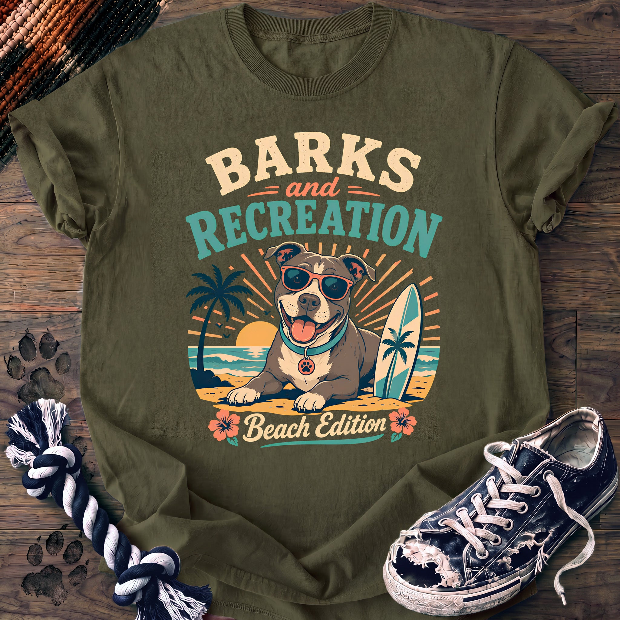 PAWSSION CLUB t-shirt in Moss color - SKU PC-0291