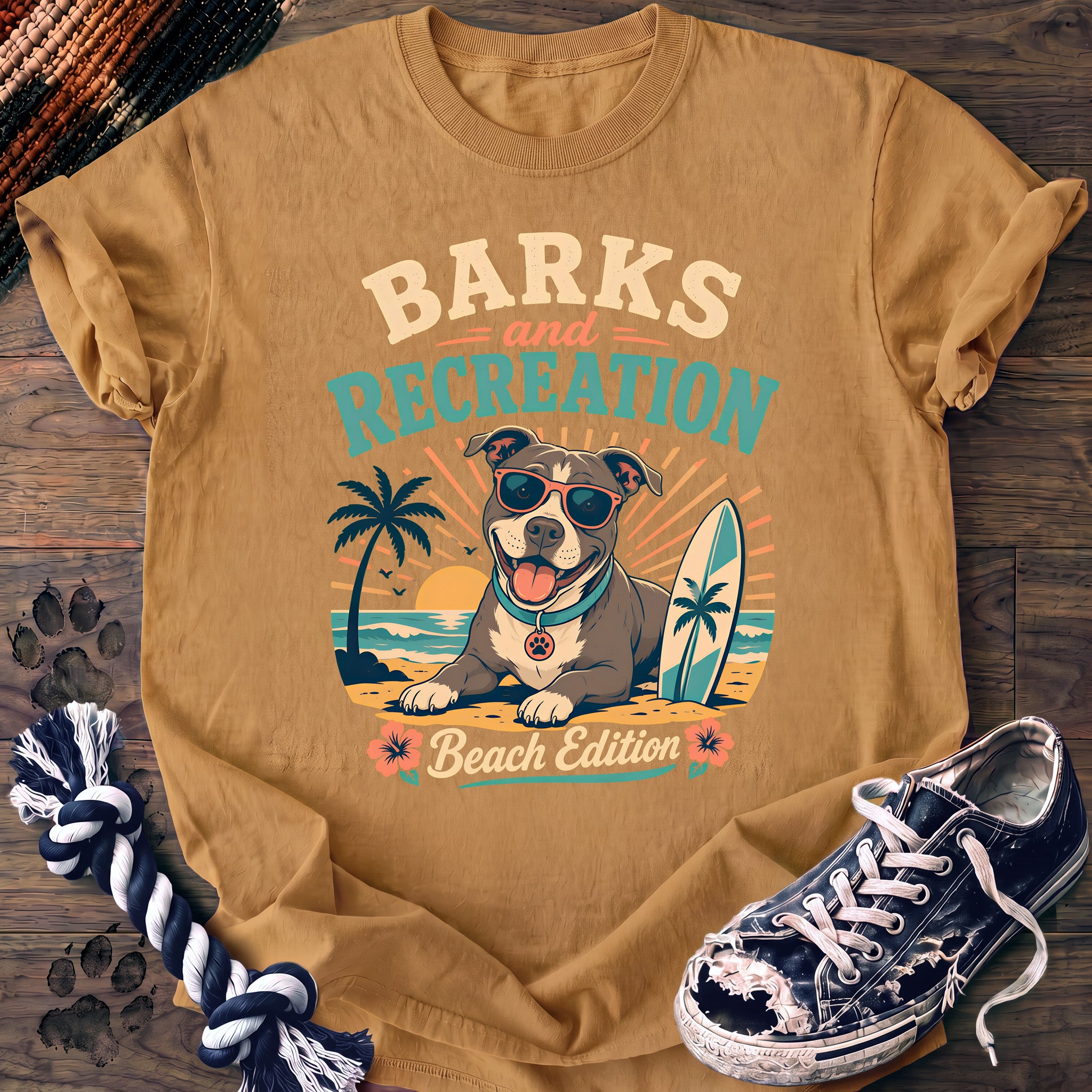 PAWSSION CLUB t-shirt in Mustard color - SKU PC-0291