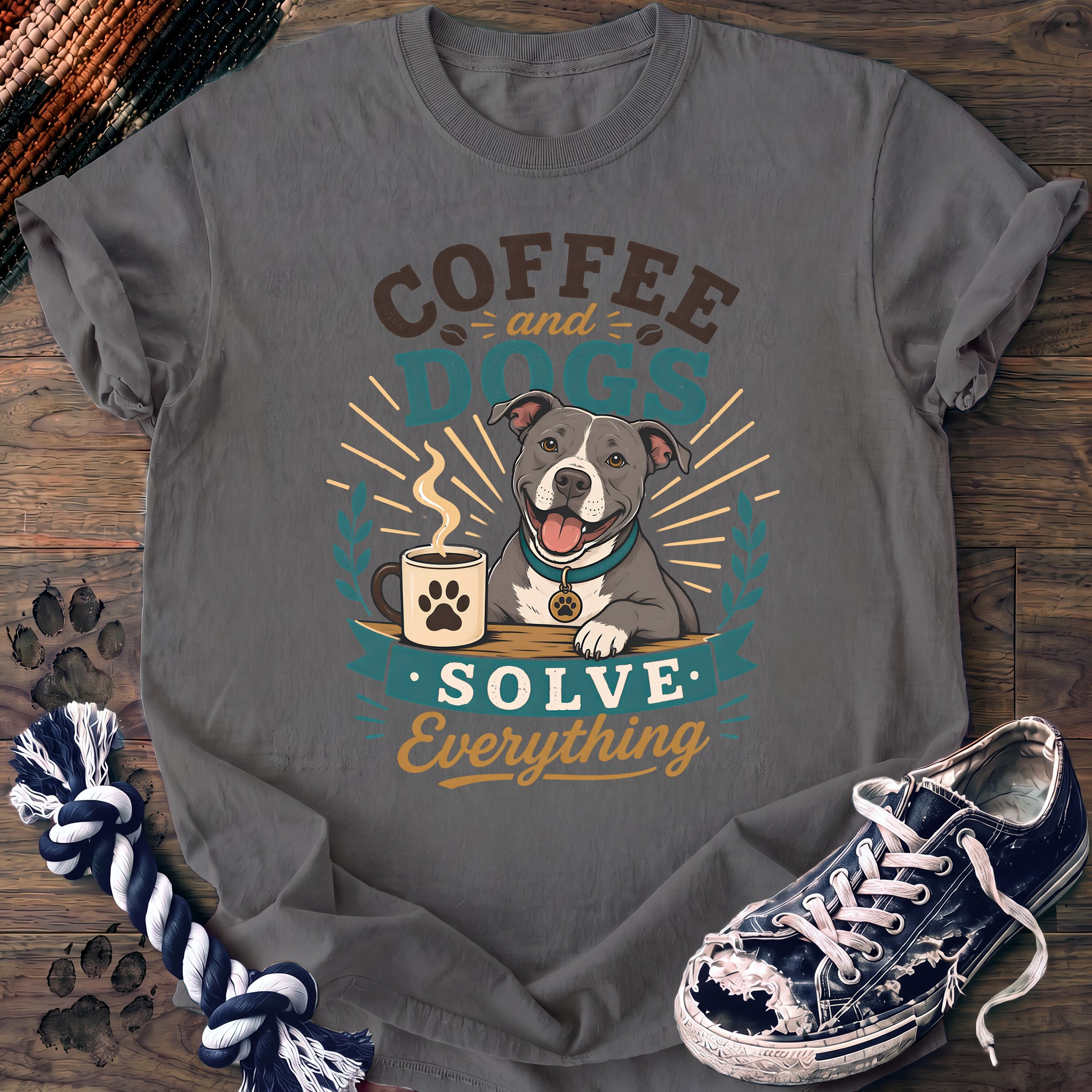 PAWSSION CLUB t-shirt in Grey color - SKU PC-0292