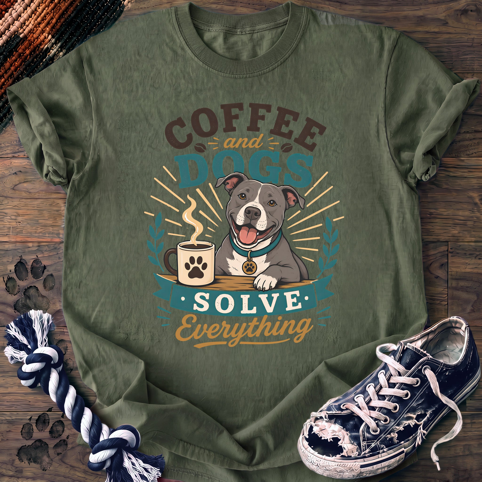 PAWSSION CLUB t-shirt in LightGreen color - SKU PC-0292