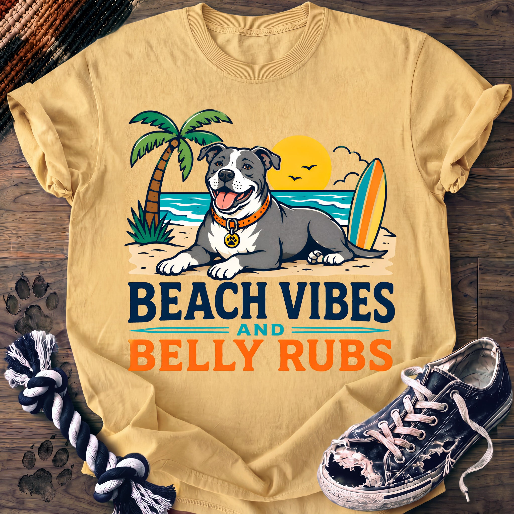 PAWSSION CLUB t-shirt in Butter color - SKU PC-0293