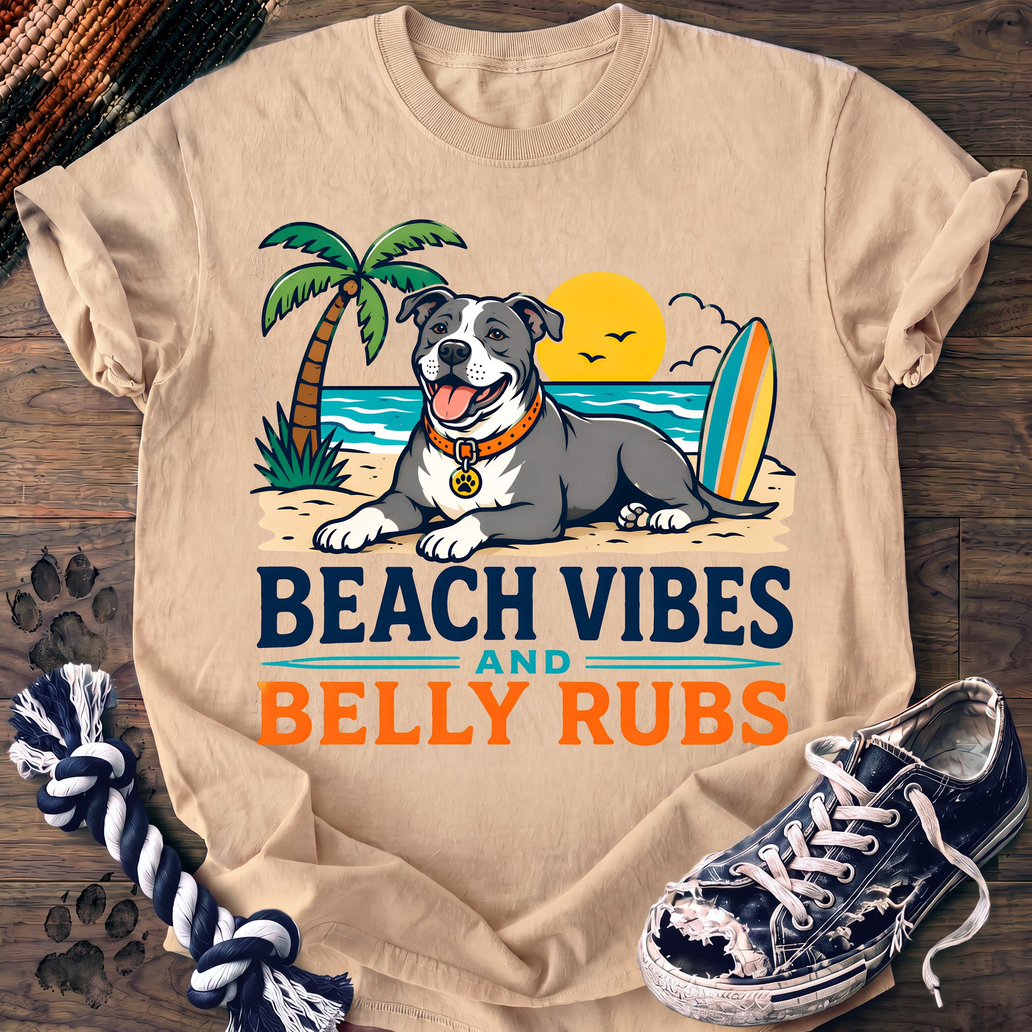 PAWSSION CLUB t-shirt in Ivory color - SKU PC-0293